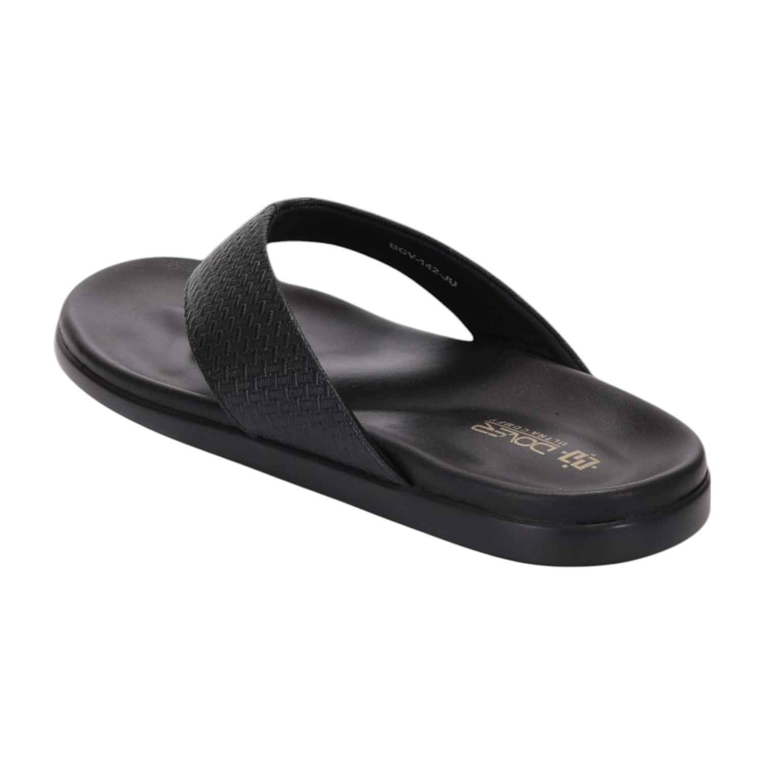 Men Black Comfort Thong