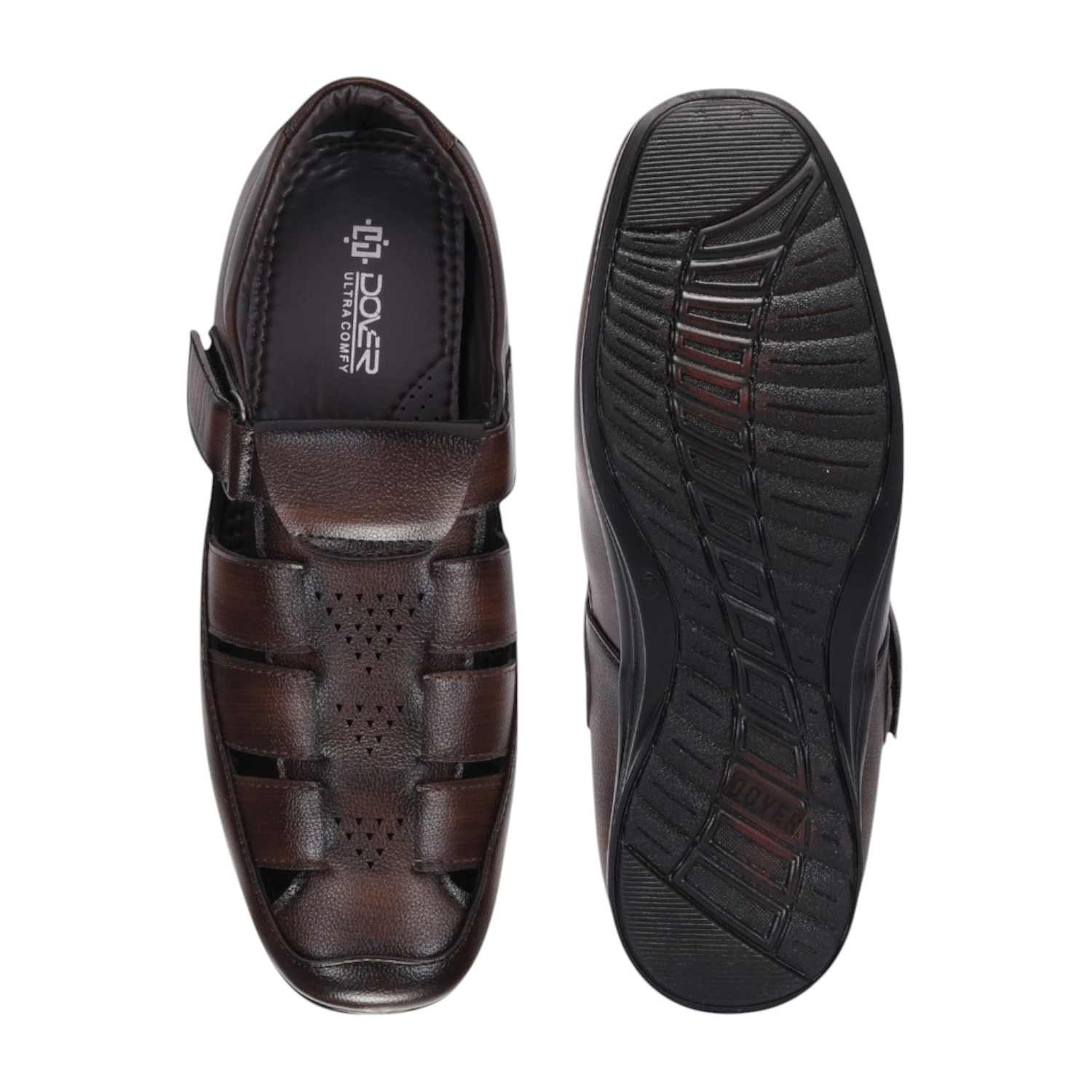 Men Brown Comfort Sandals