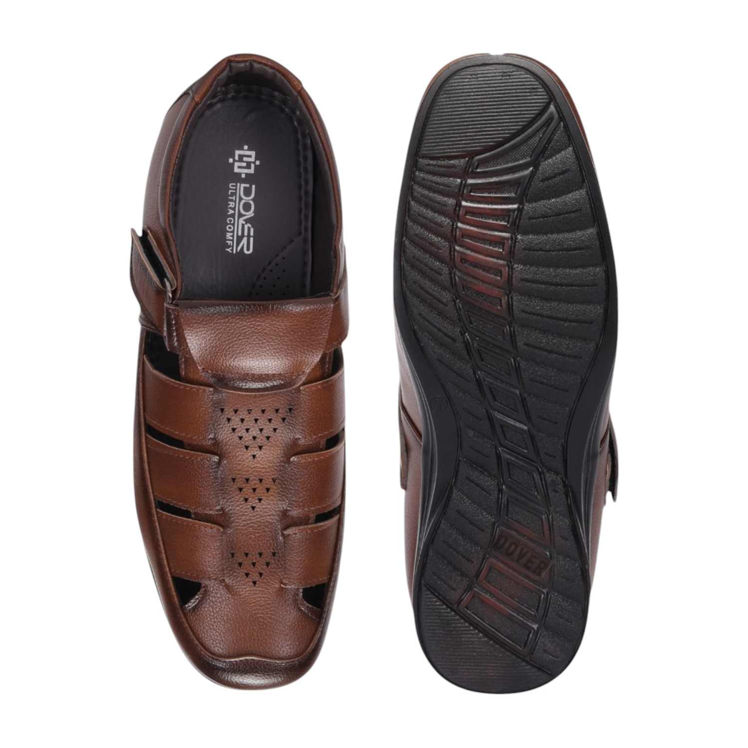 Men Tan Comfort Sandals