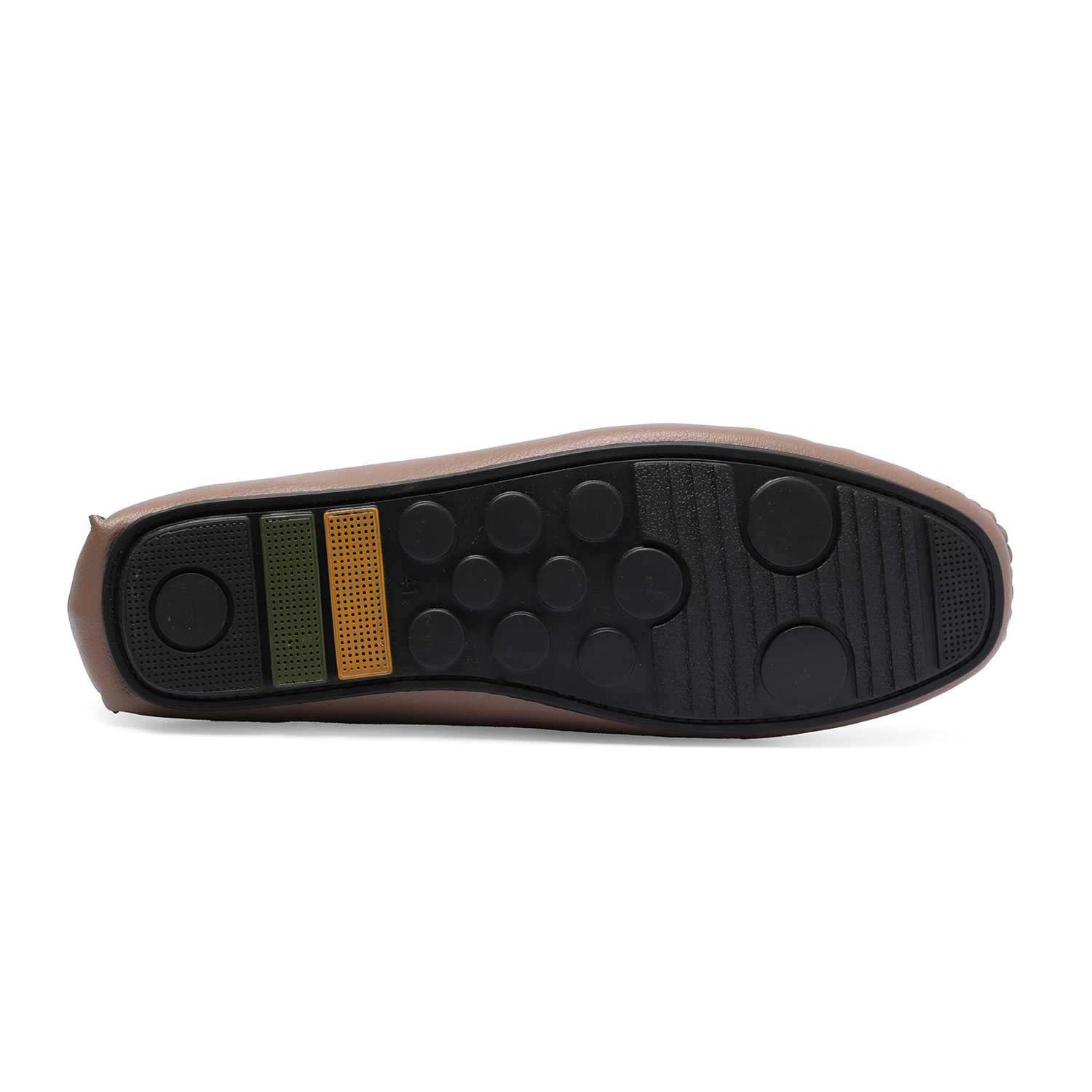 Beige Casual Slip on with Metal Bit Detail For Men