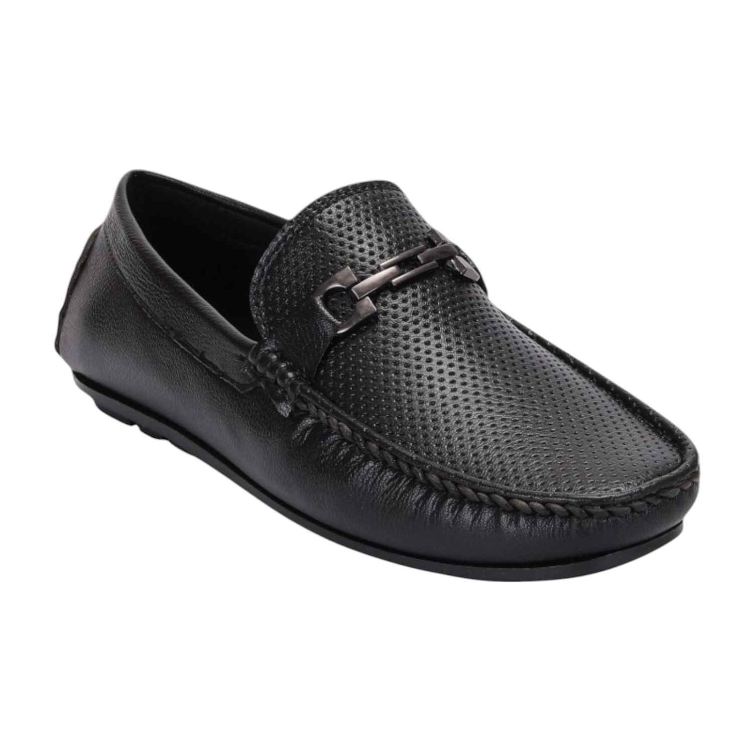 Men Black Casual Shoes Slip On