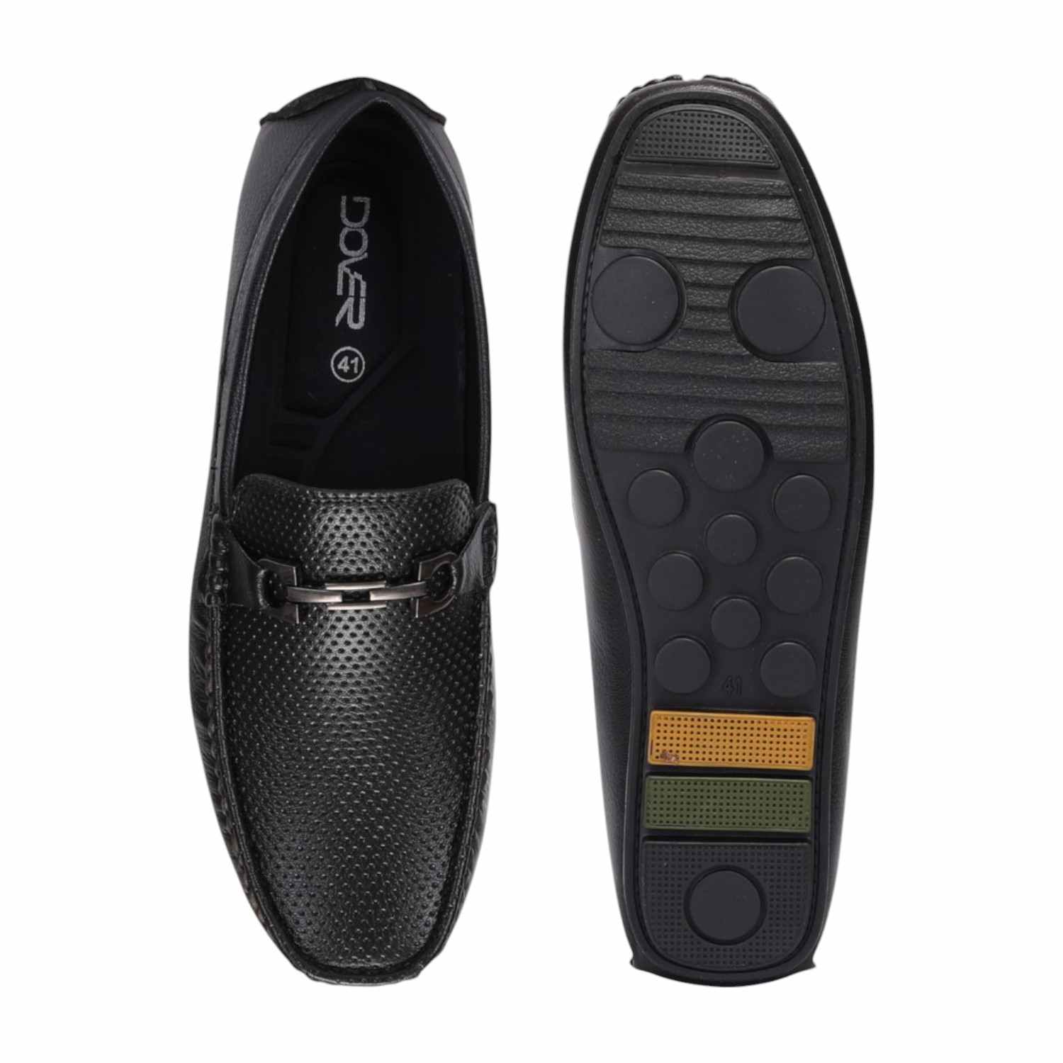 Men Black Casual Shoes Slip On