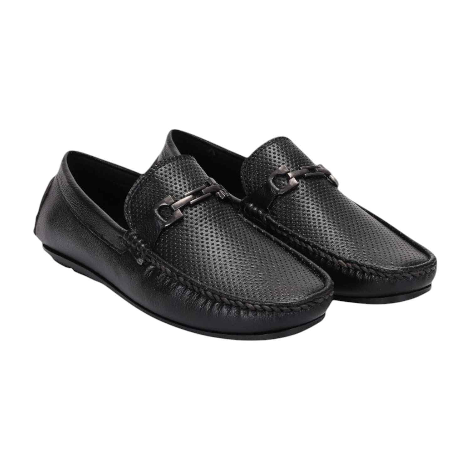 Men Black Casual Shoes Slip On