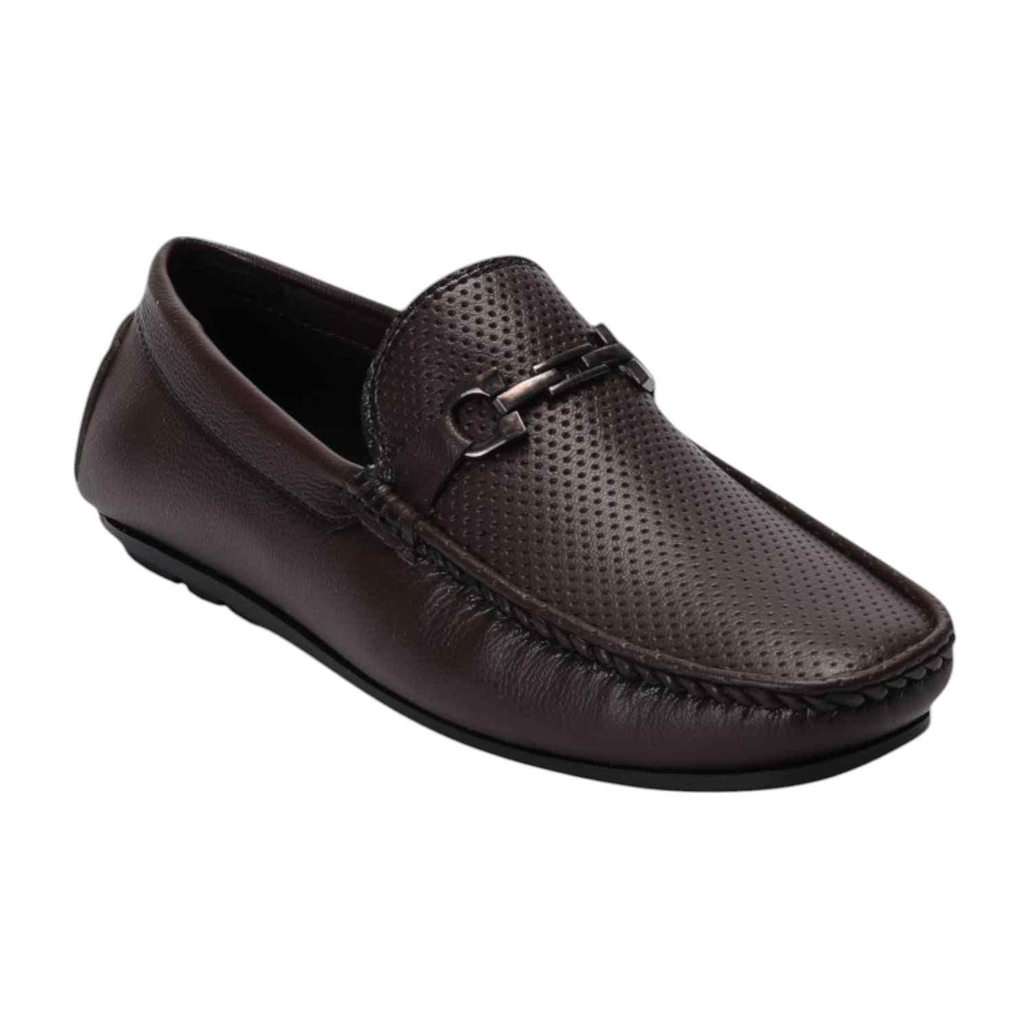 Men Brown Casual Shoes Slip On