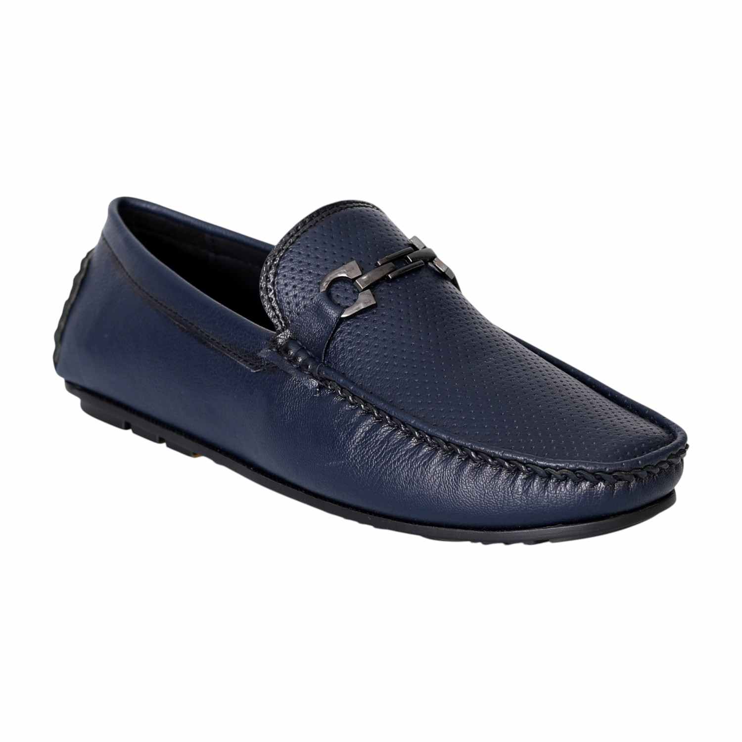 Men's Navy Luxe Bit Loafers