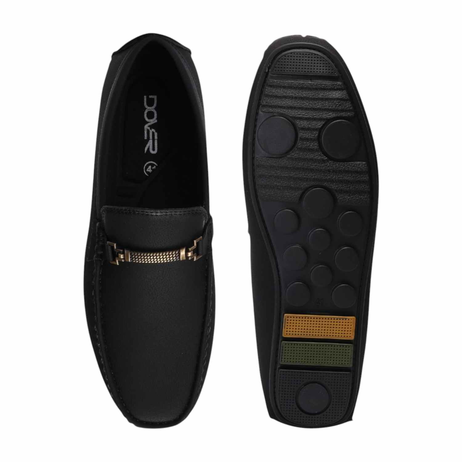 Men Black Casual Shoes Slip On