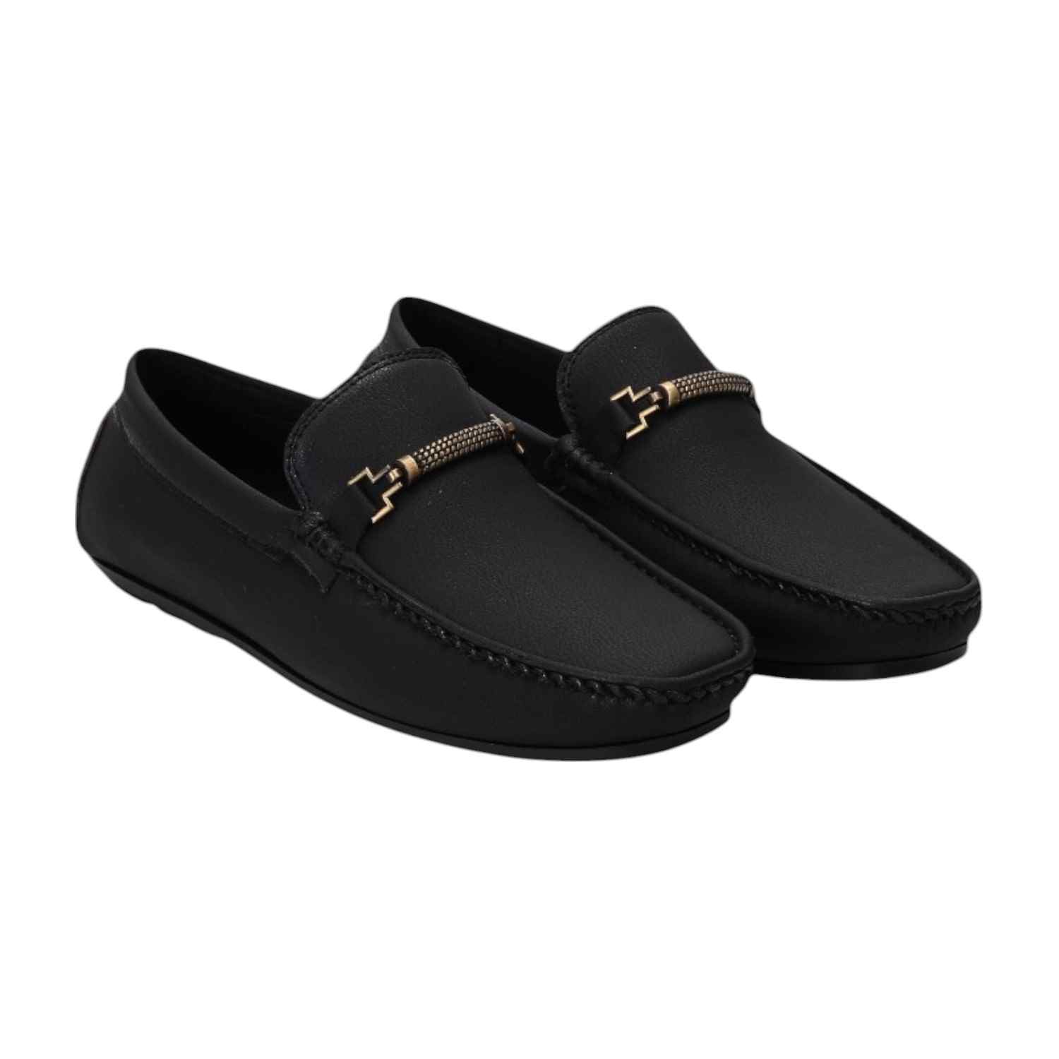 Men Black Casual Shoes Slip On