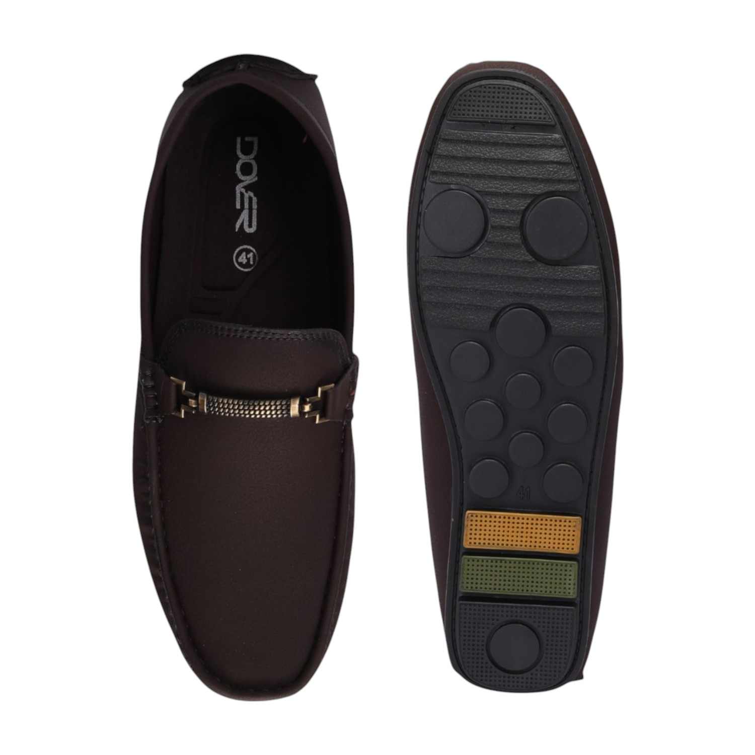 Men Brown Casual Shoes Slip On