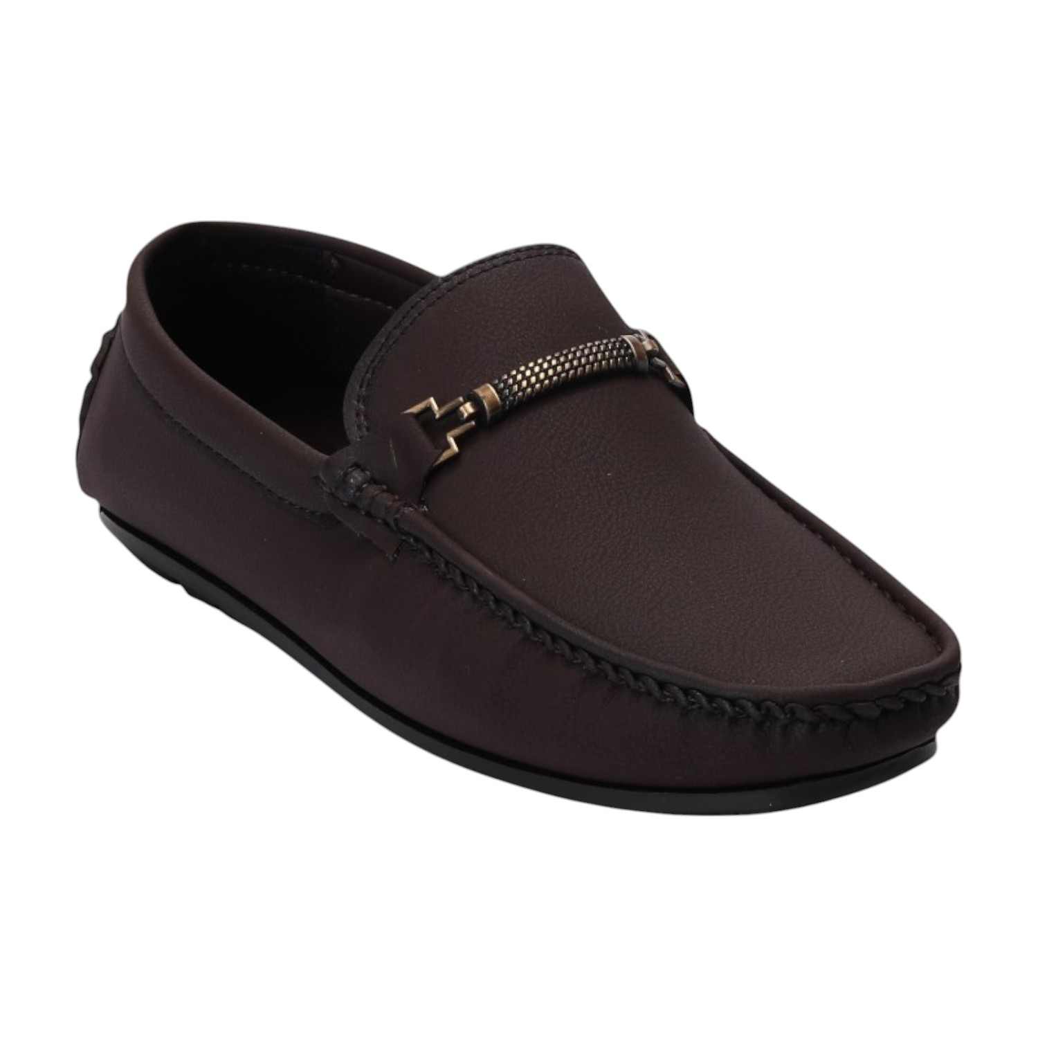 Men Brown Casual Shoes Slip On