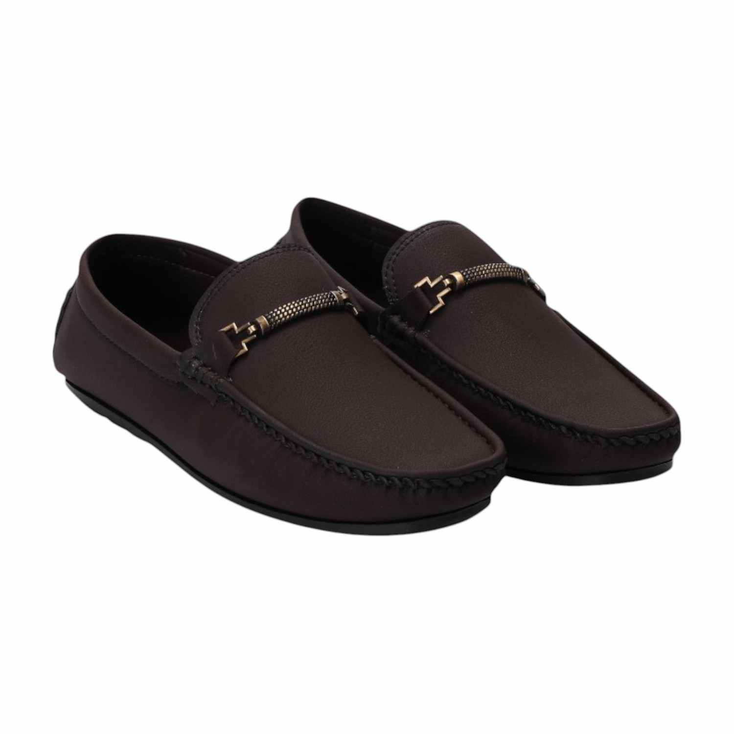 Men Brown Casual Shoes Slip On