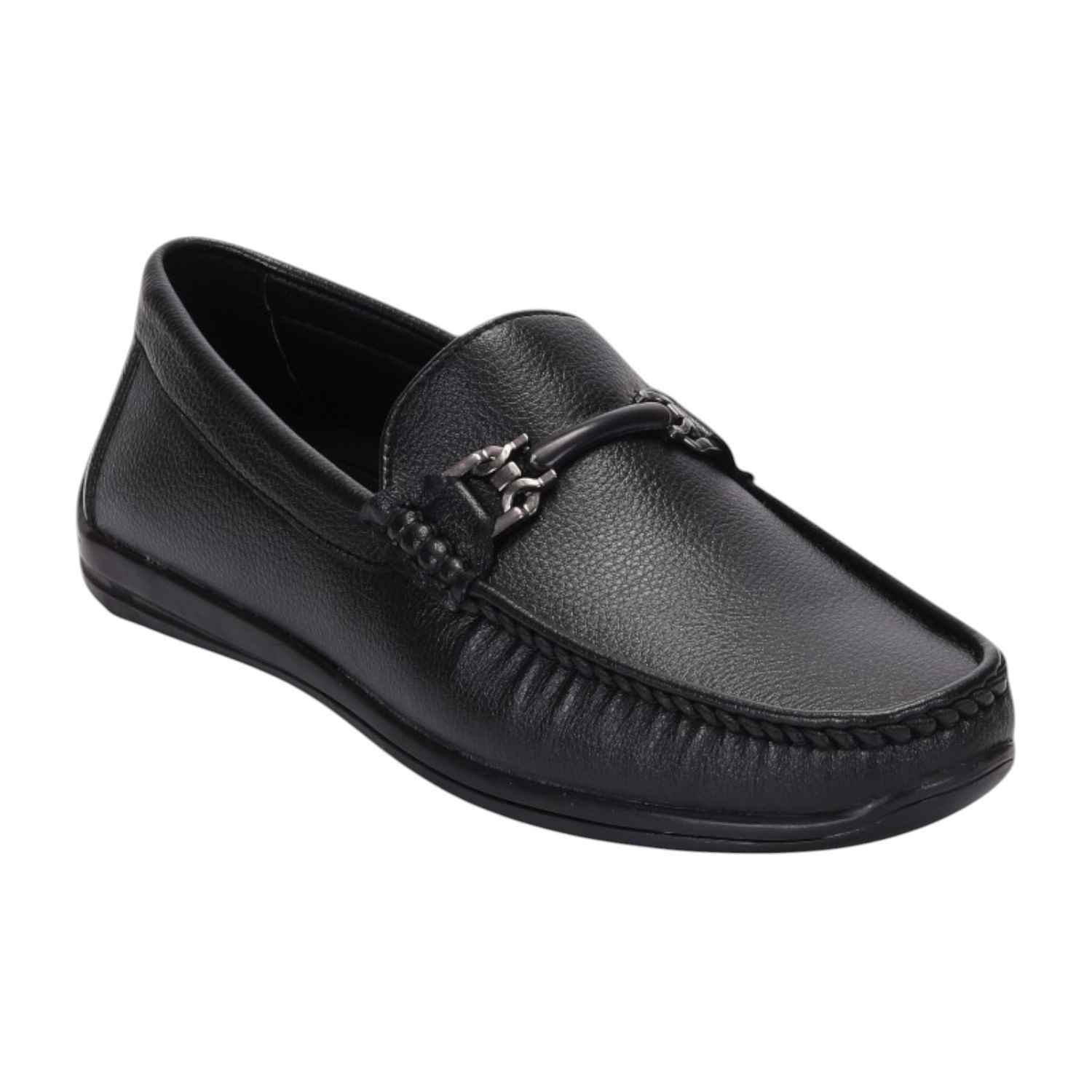Men Black Casual Shoes Slip On