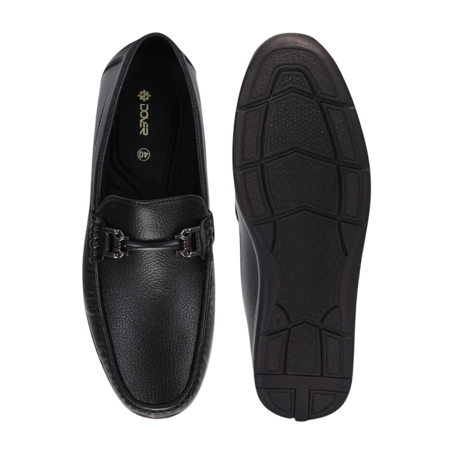 Men Black Casual Shoes Slip On