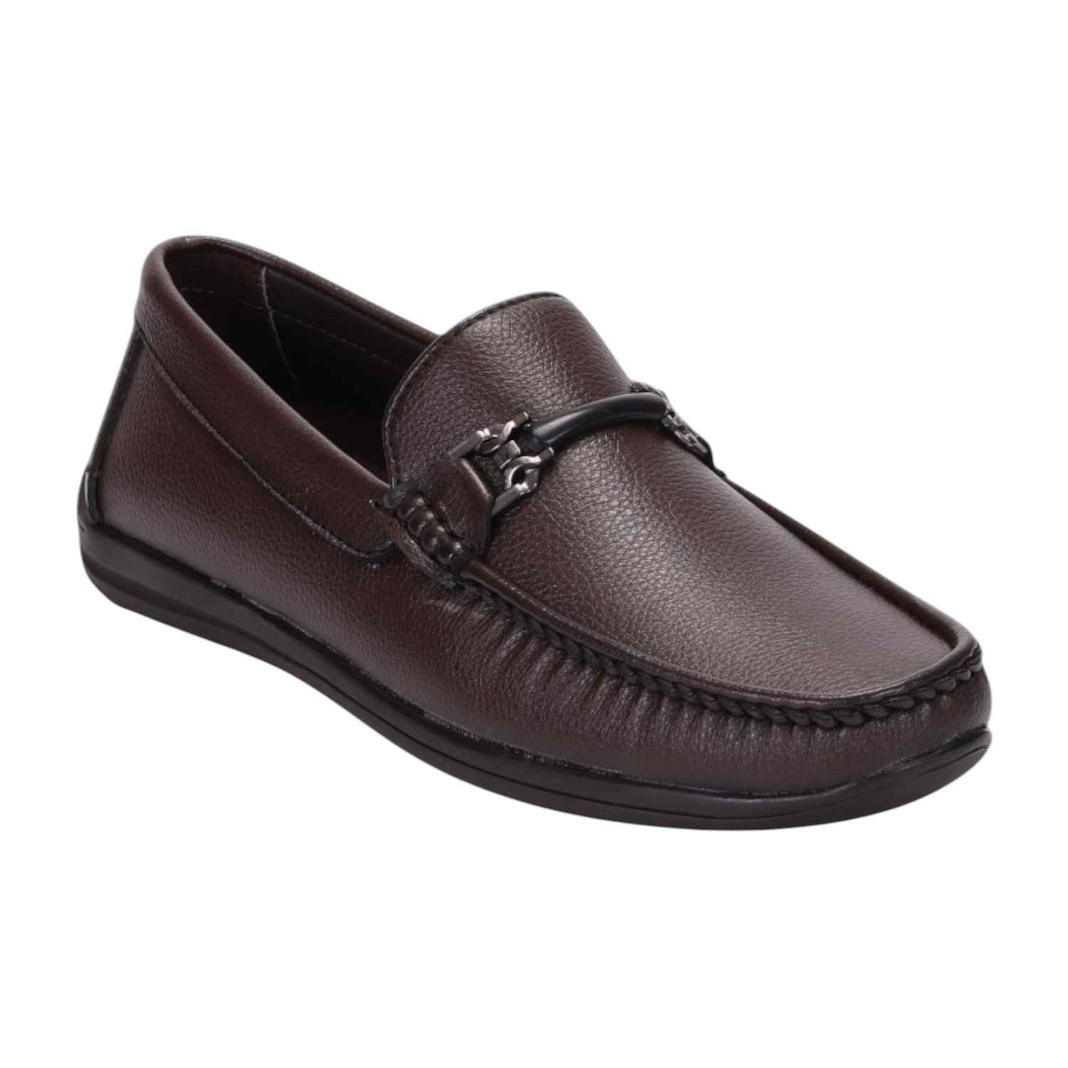 Men Brown Casual Shoes Slip On