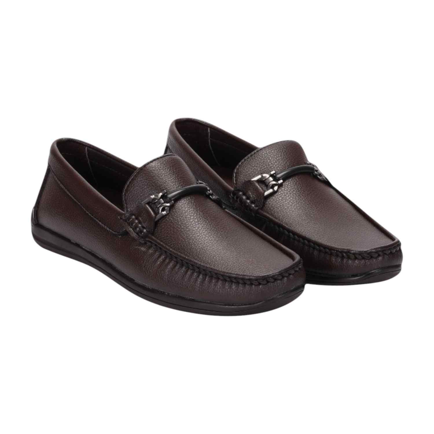 Men Brown Casual Shoes Slip On