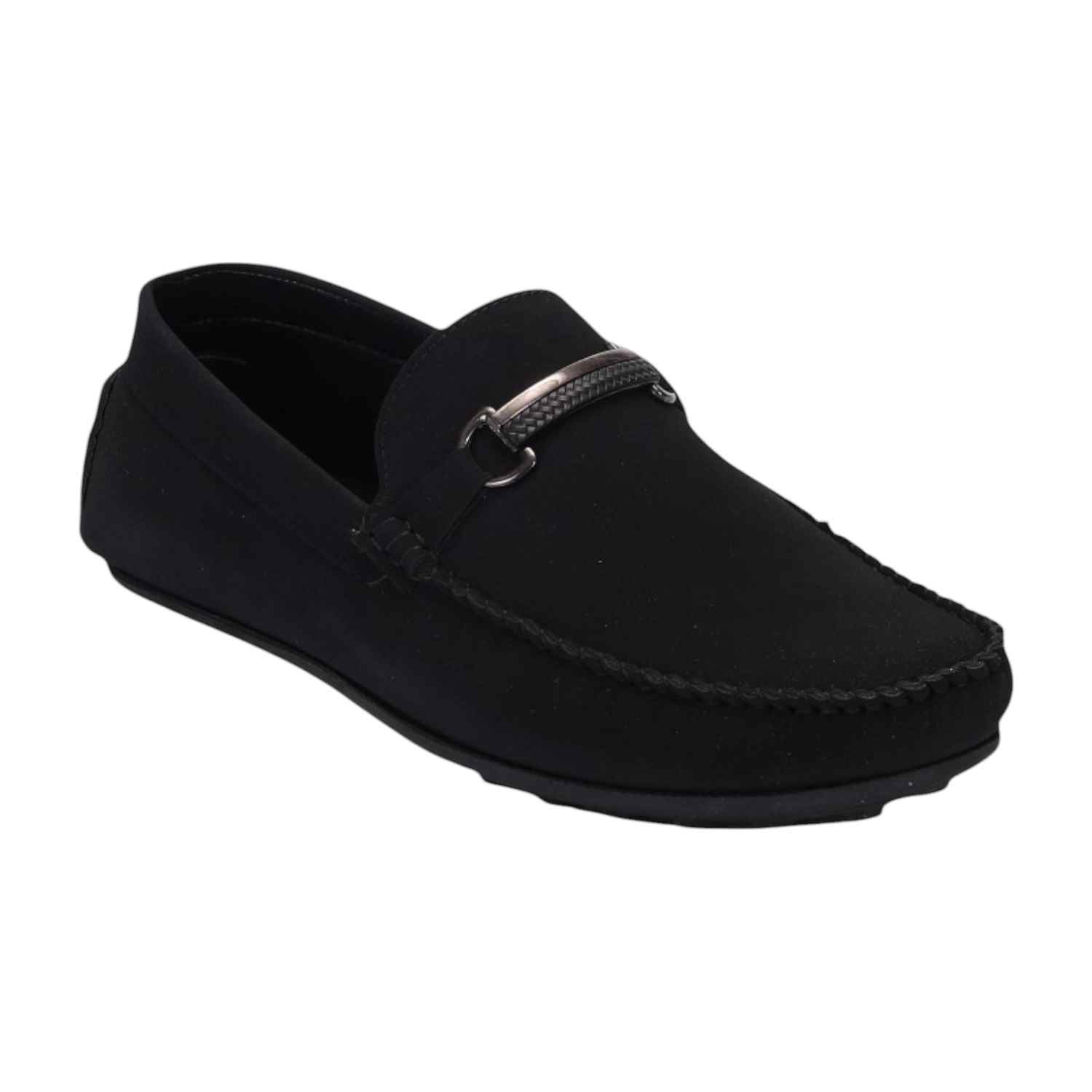 Men Black Casual Shoes Slip On