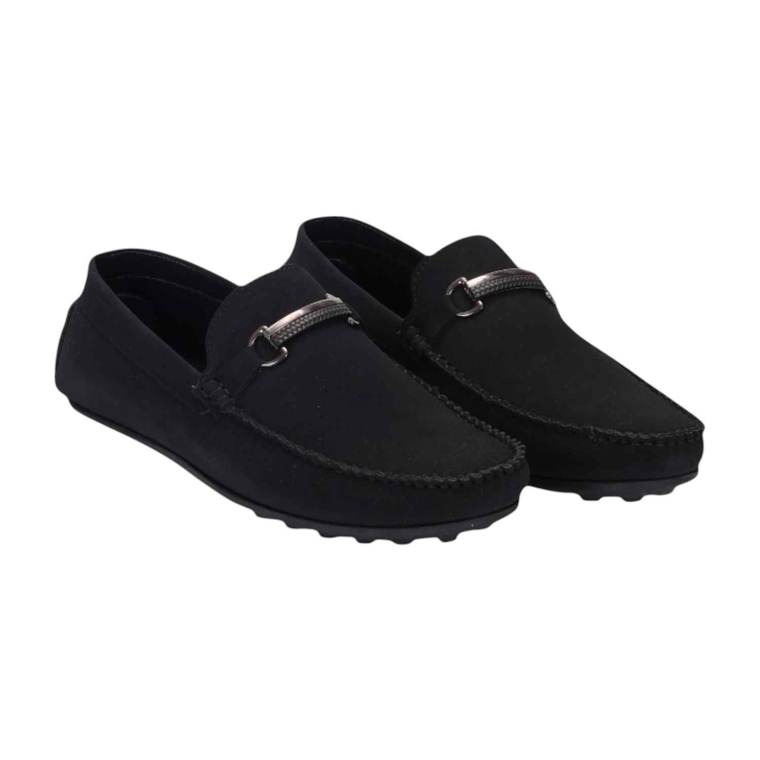 Men Black Casual Shoes Slip On
