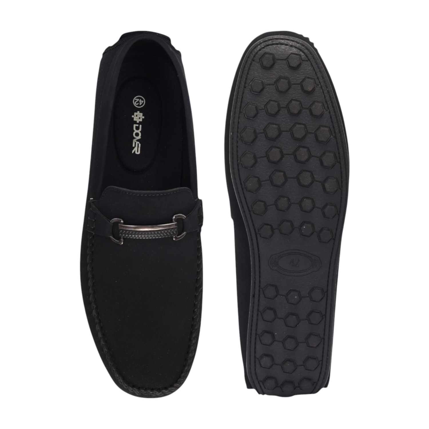 Men Black Casual Shoes Slip On