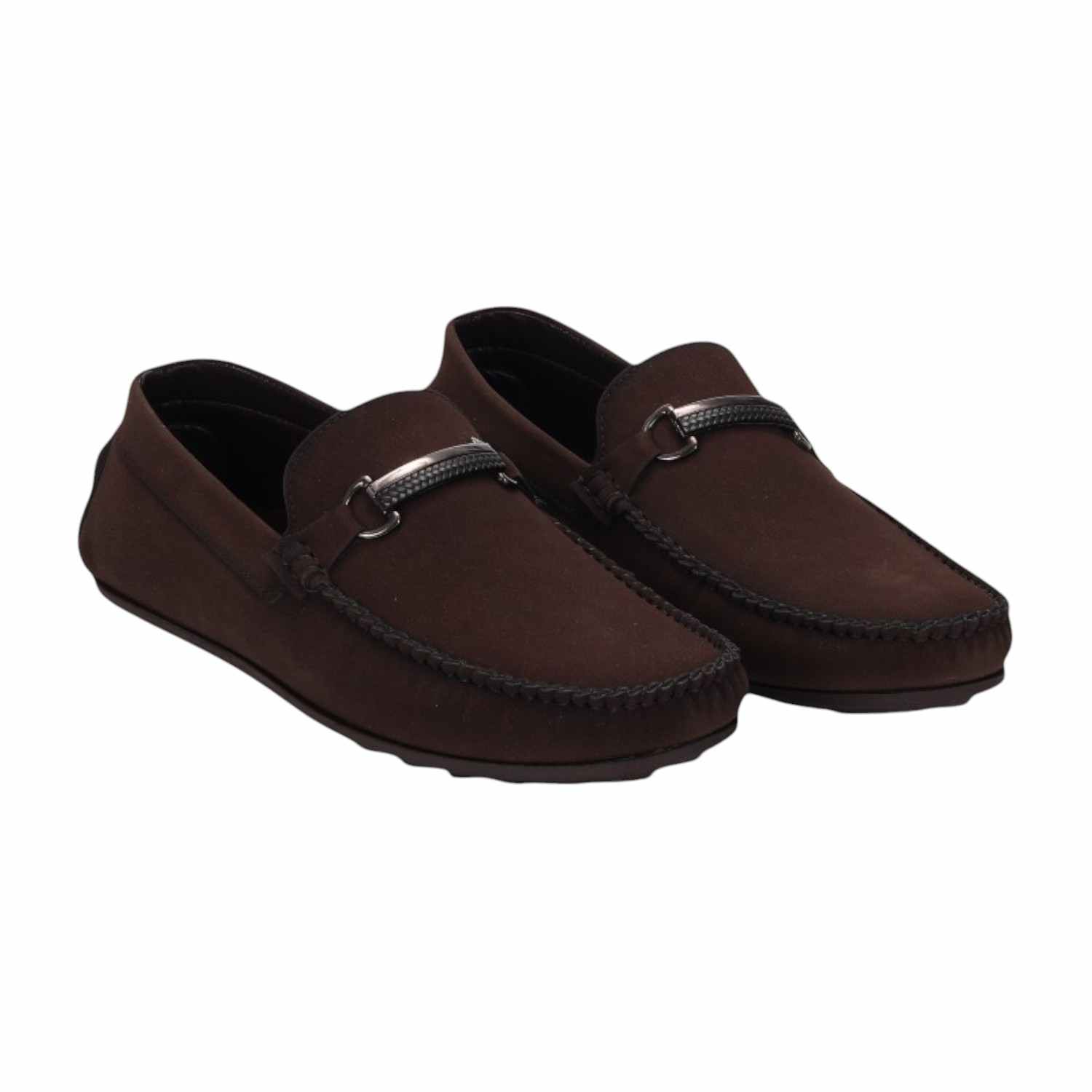 Men Brown Casual Shoes Slip On