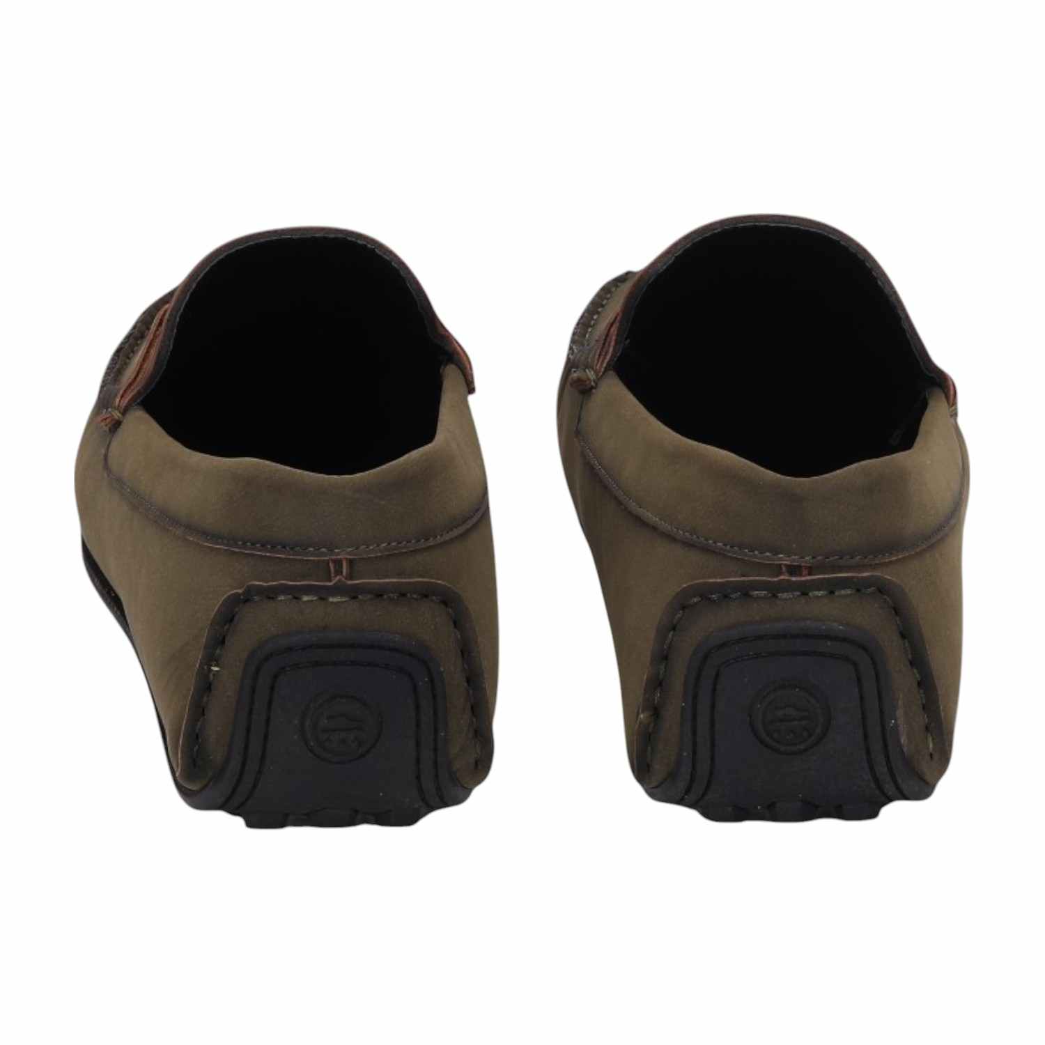 Men Olive Casual Shoes Slip On