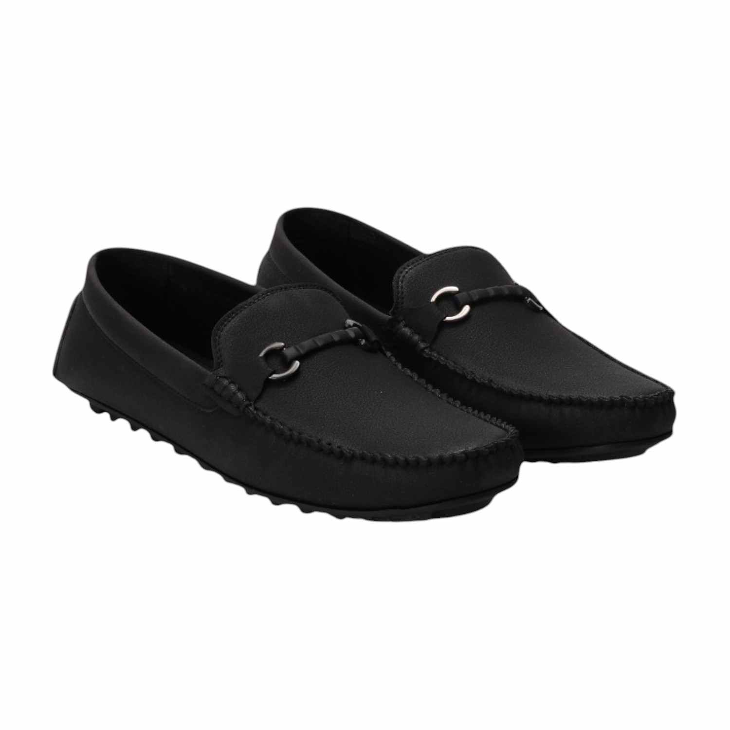 Men Black Casual Shoes Slip On