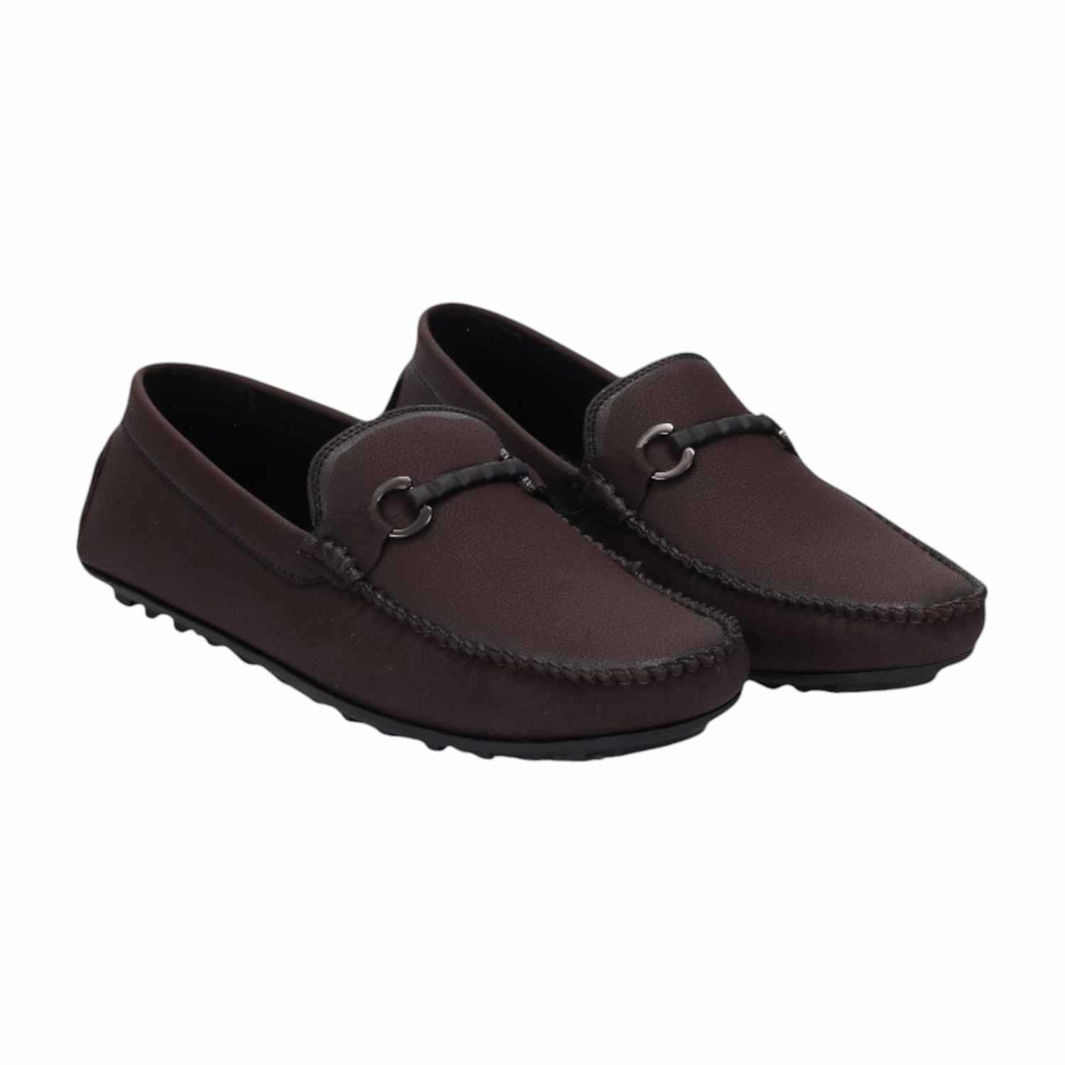 Men Brown Casual Shoes Slip On