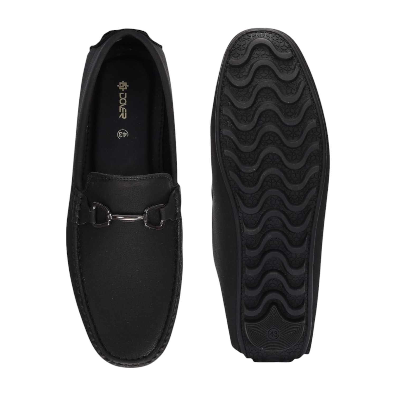 Men Black Casual Shoes Slip On
