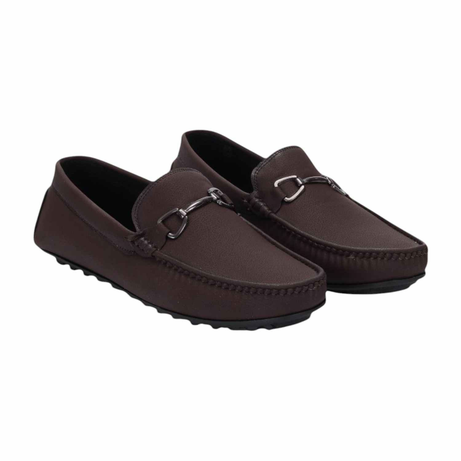 Men Brown Casual Shoes Slip On
