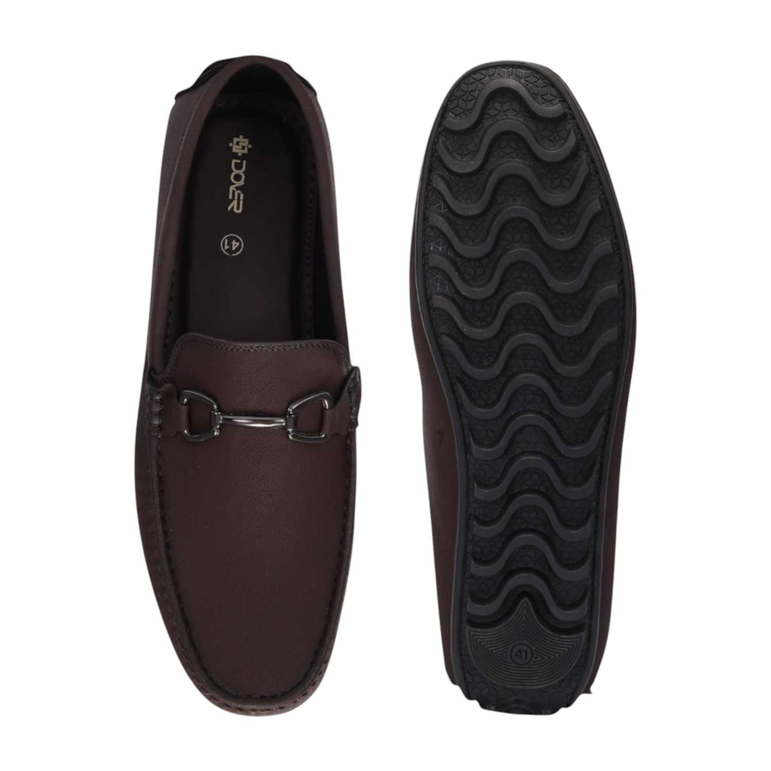 Men Brown Casual Shoes Slip On