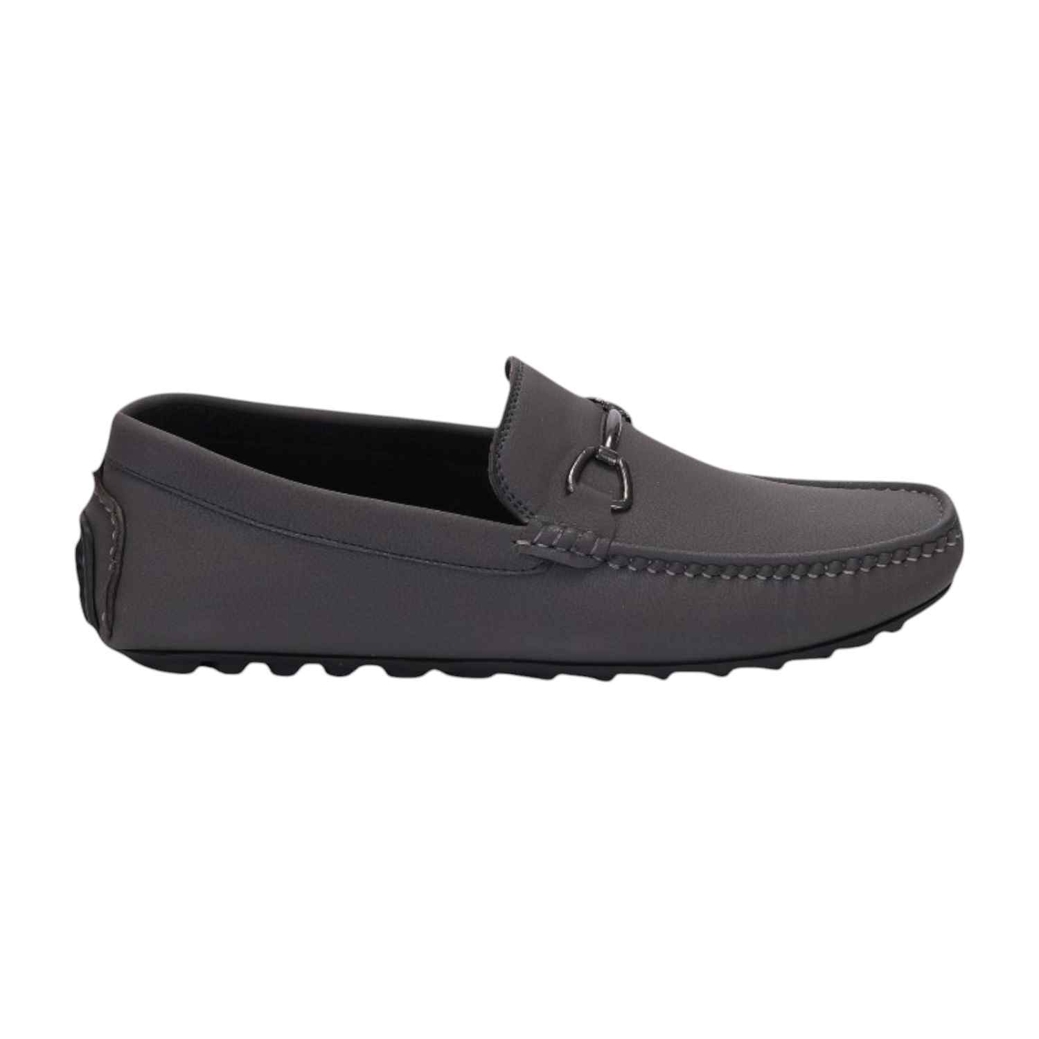 Men Grey Casual Shoes Slip On