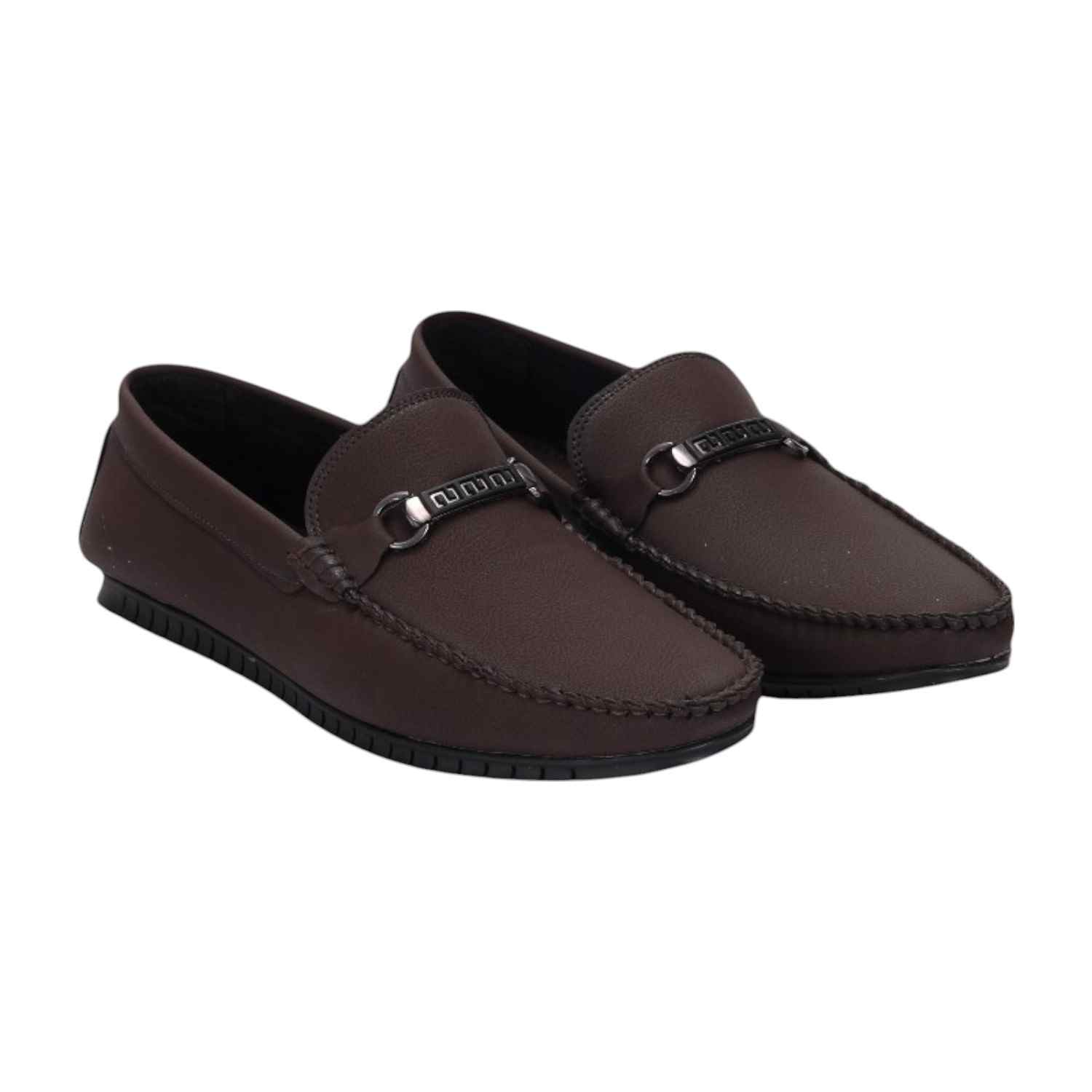 Men Brown Casual Shoes Slip On
