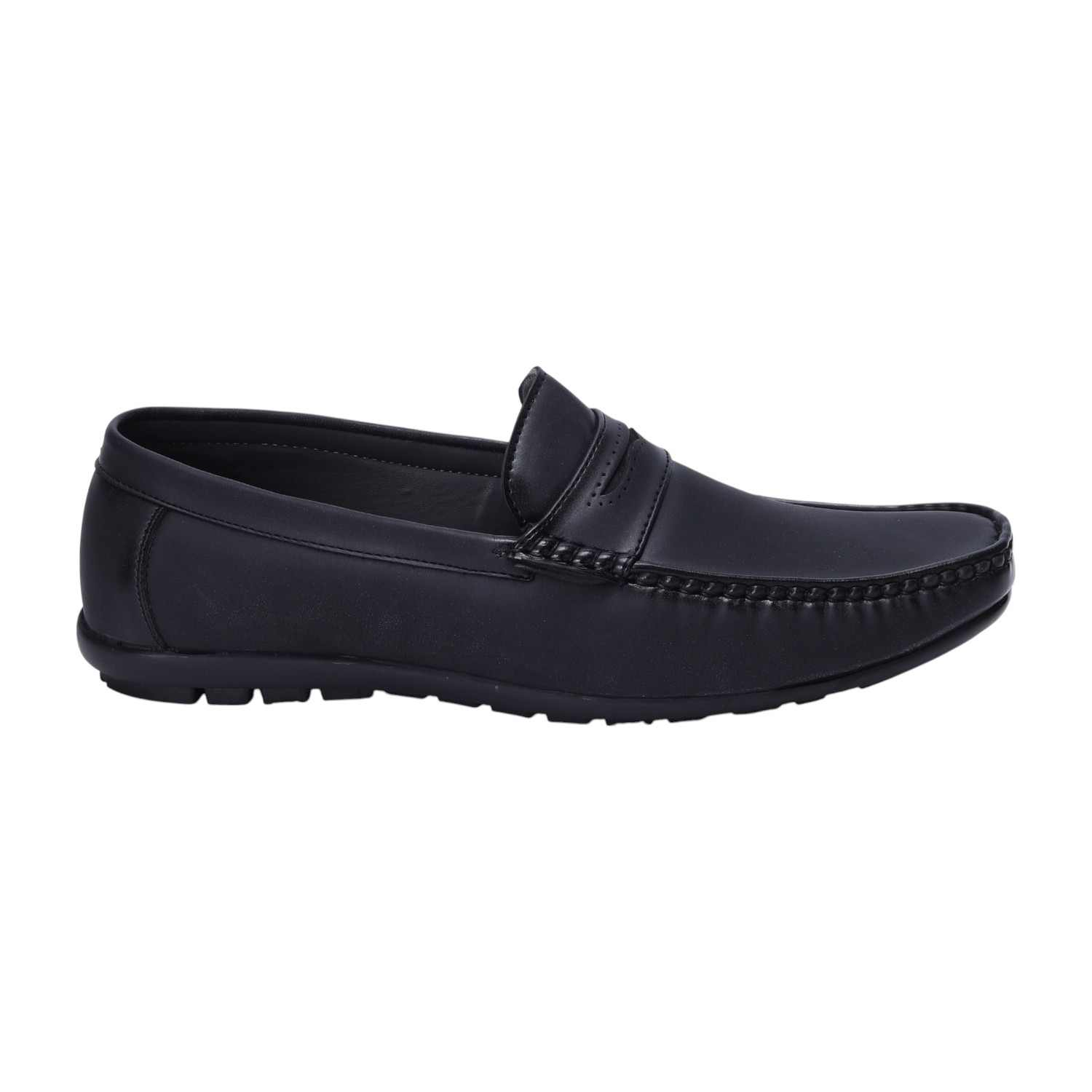 Men Black Casual Slip-ons