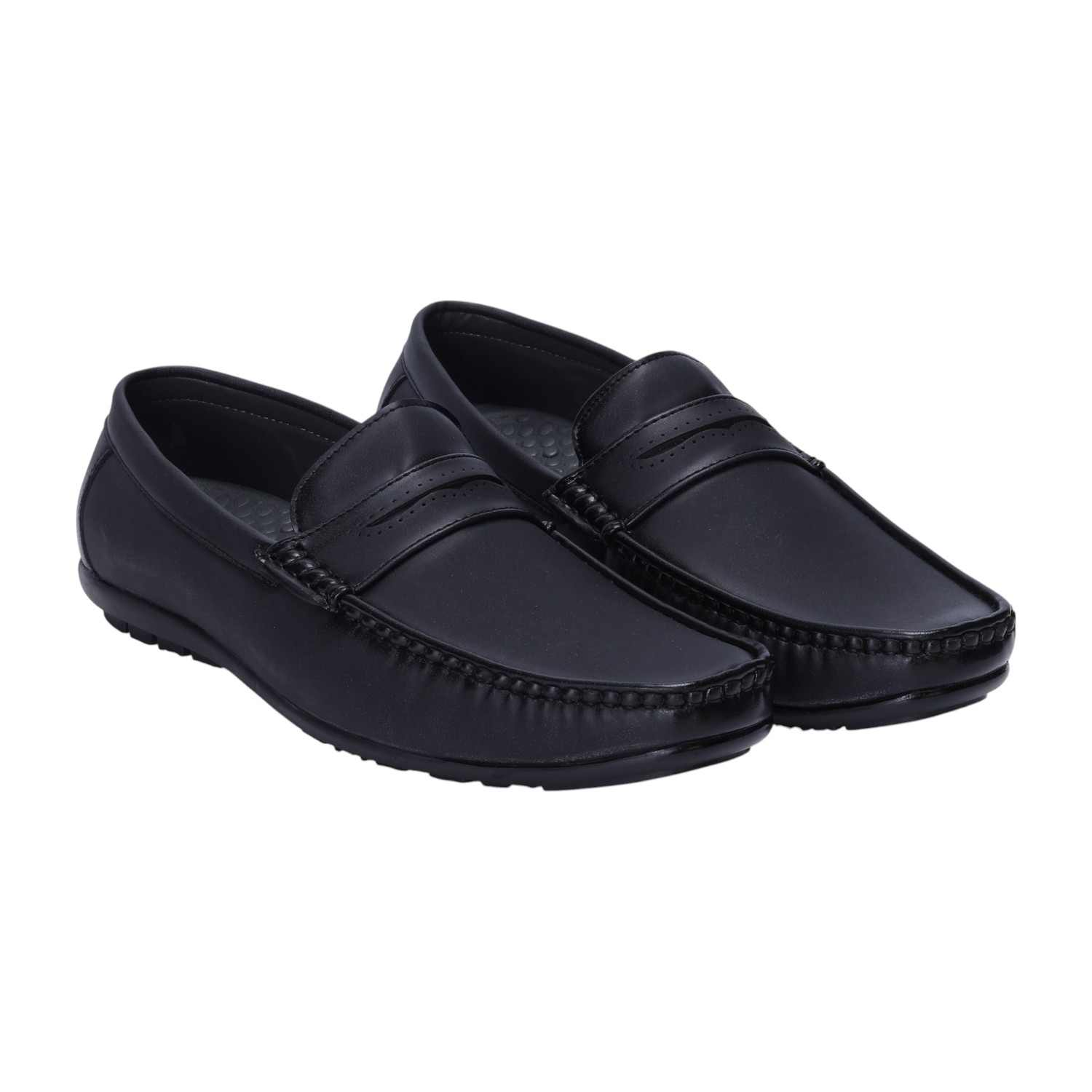 Men Black Casual Slip-ons