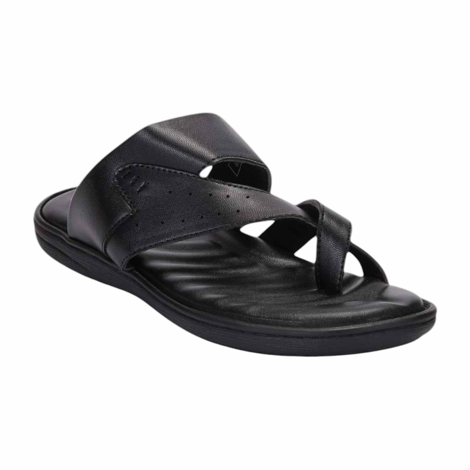 Men Black Comfort Thong