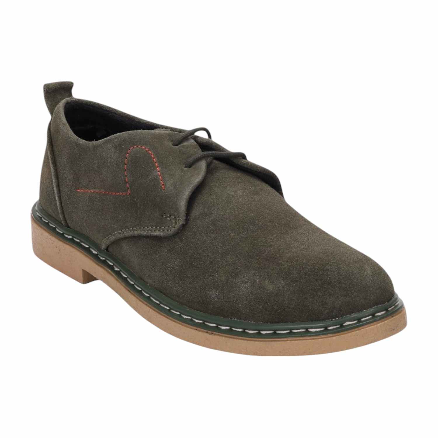 Men Olive Casual Shoes Lace Up Comfort