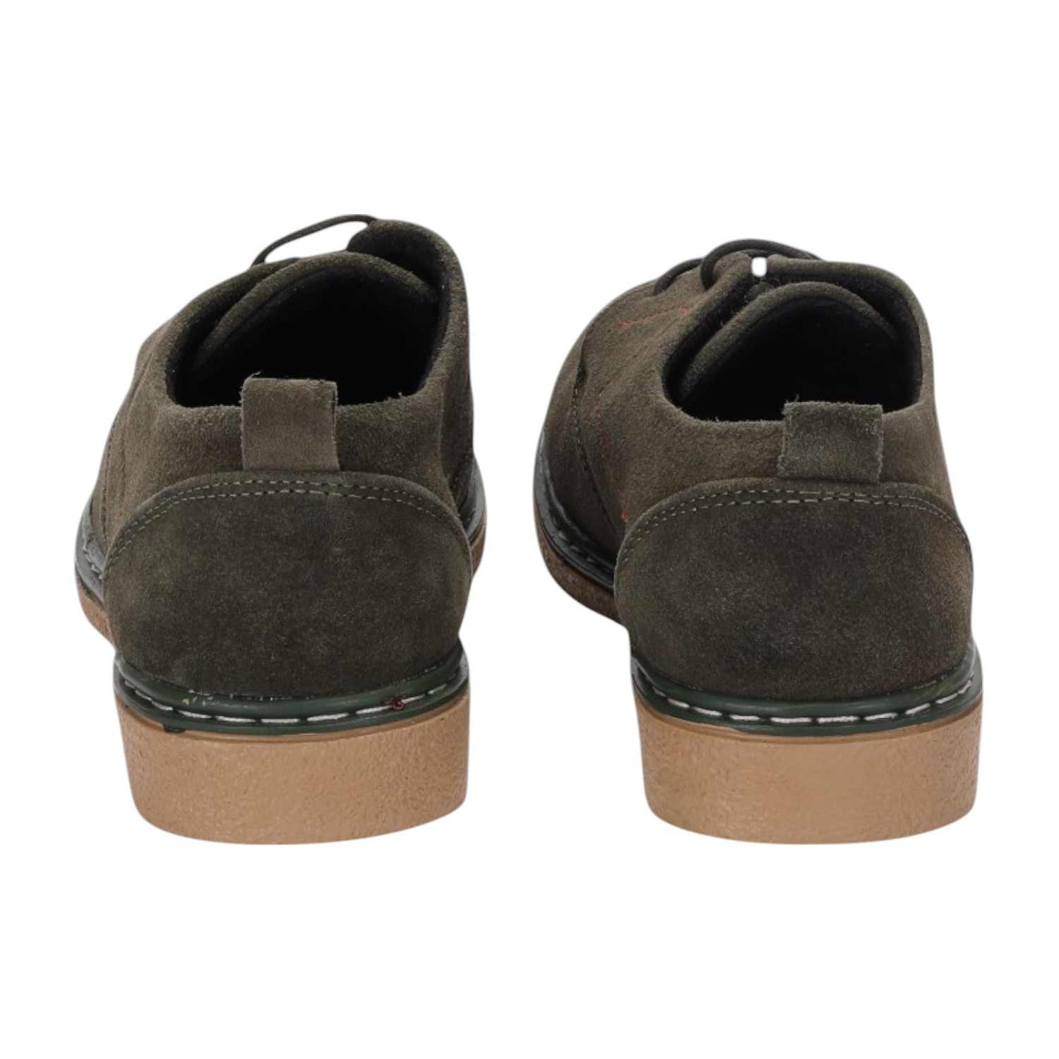 Men Olive Casual Shoes Lace Up Comfort