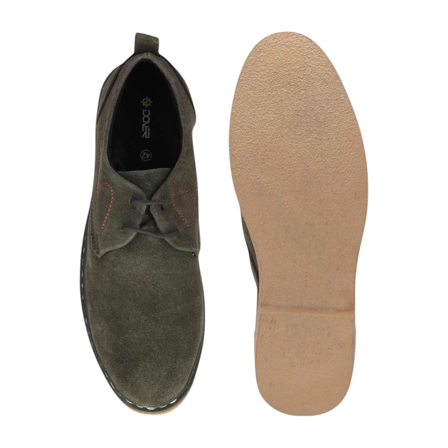 Men Olive Casual Shoes Lace Up Comfort