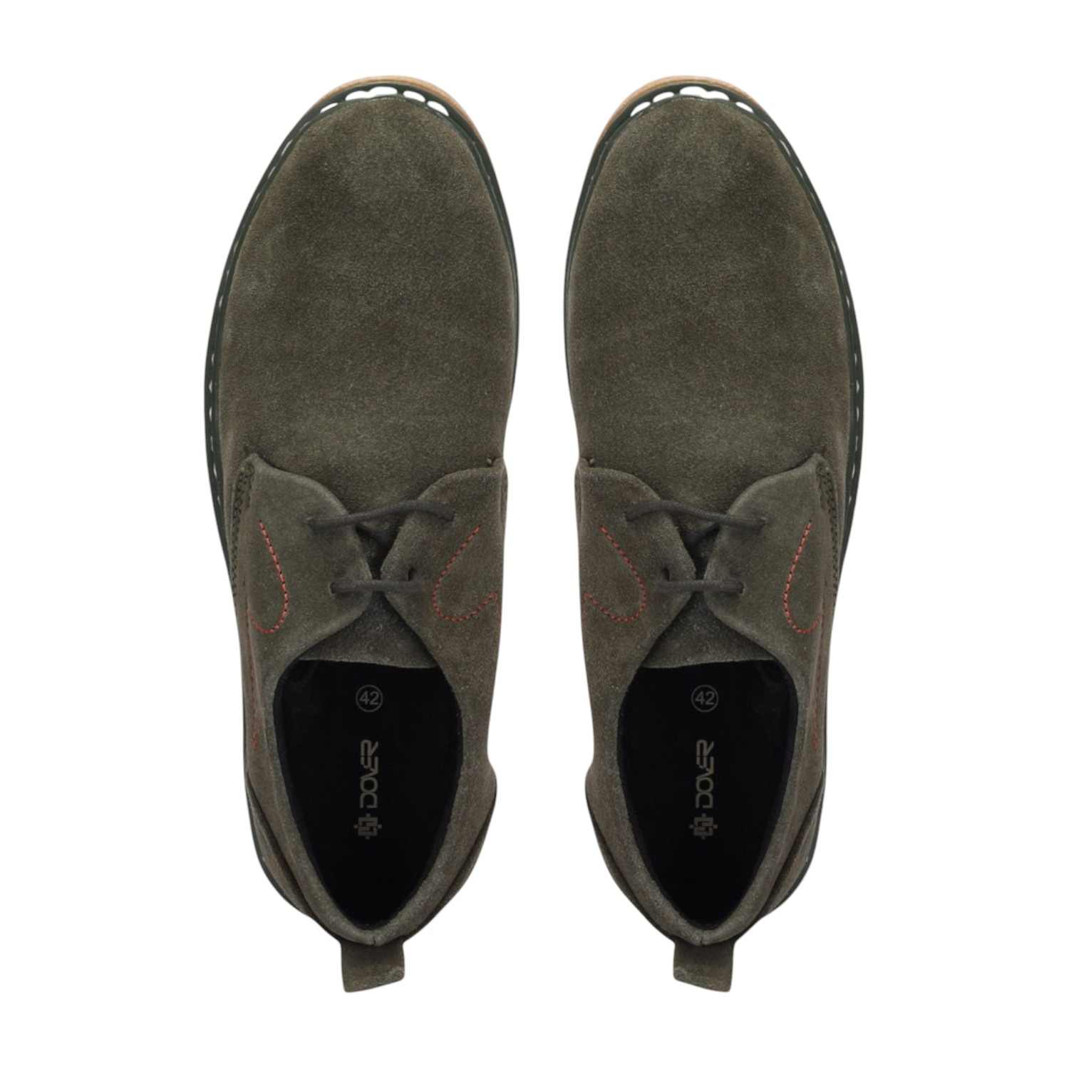 Men Olive Casual Shoes Lace Up Comfort