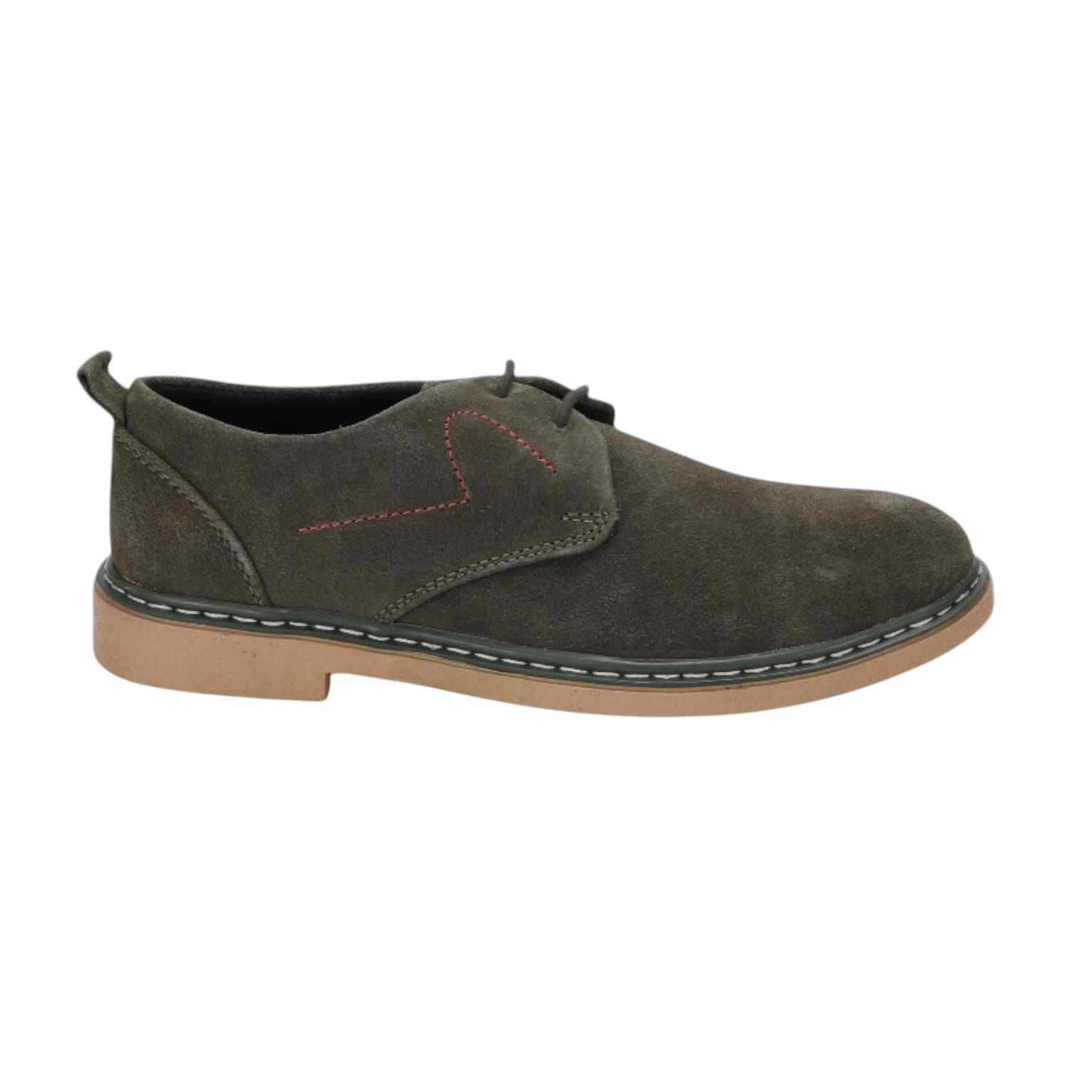 Men Olive Casual Shoes Lace Up Comfort