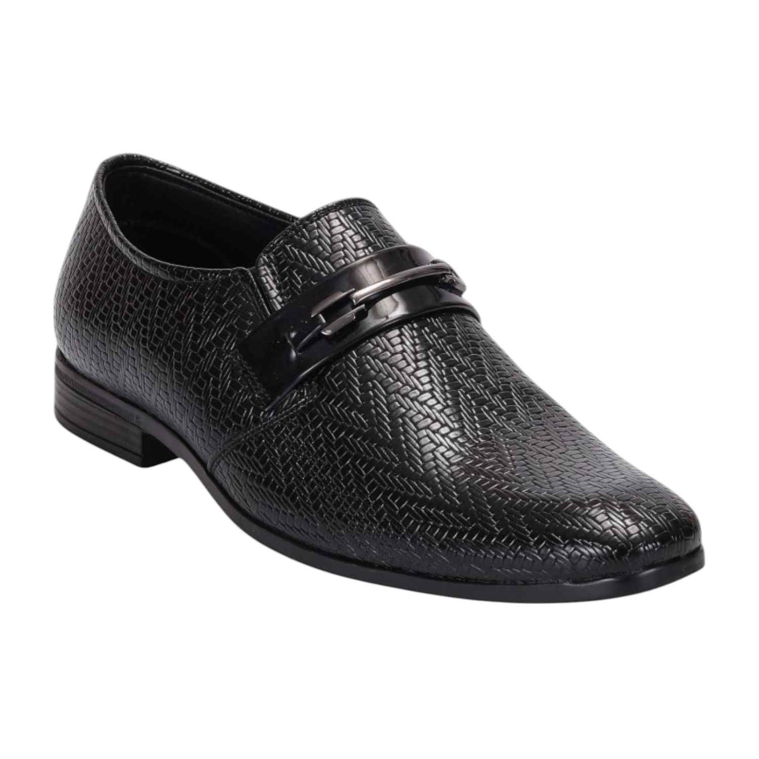 Men Black Formal Shoes Slip On
