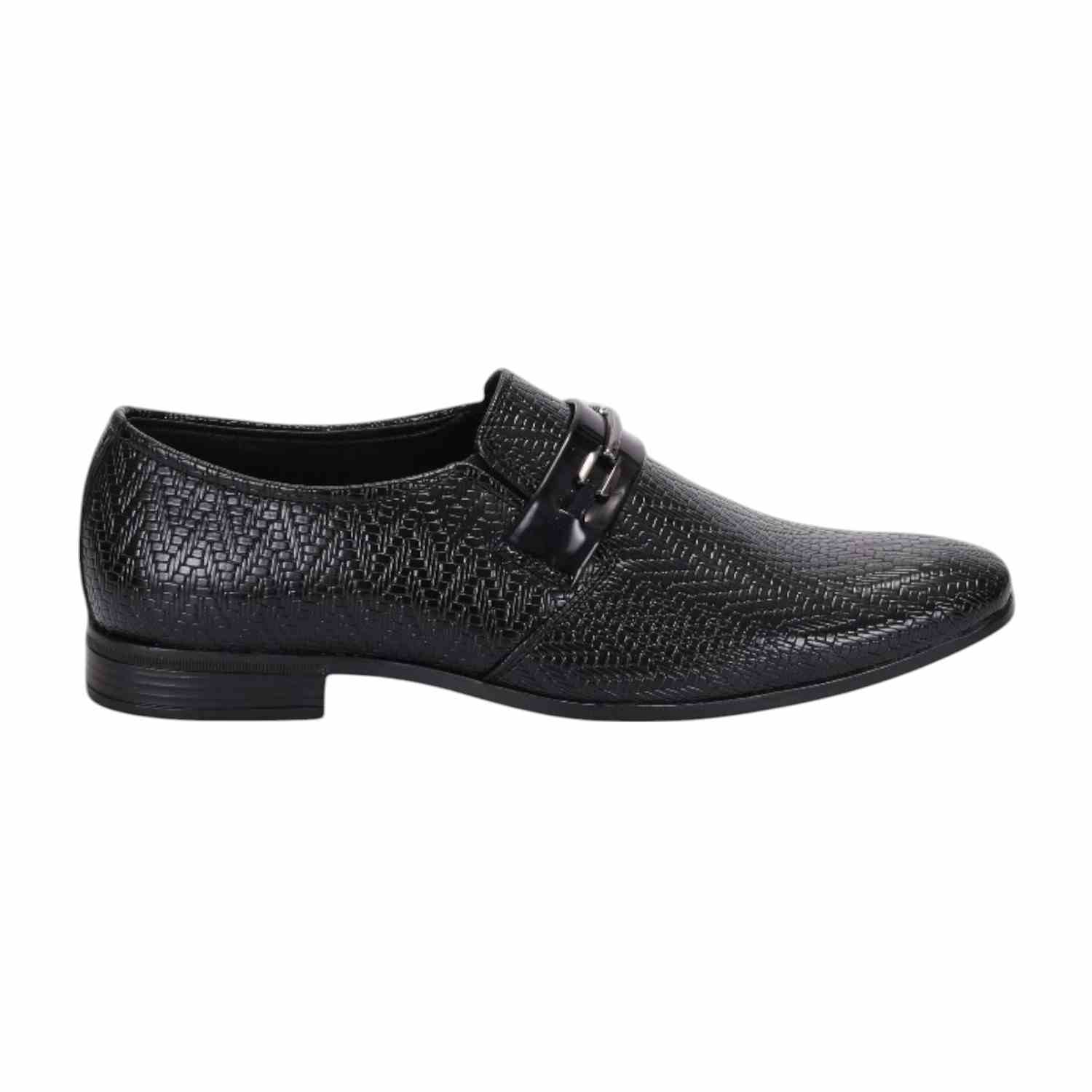 Men Black Formal Shoes Slip On