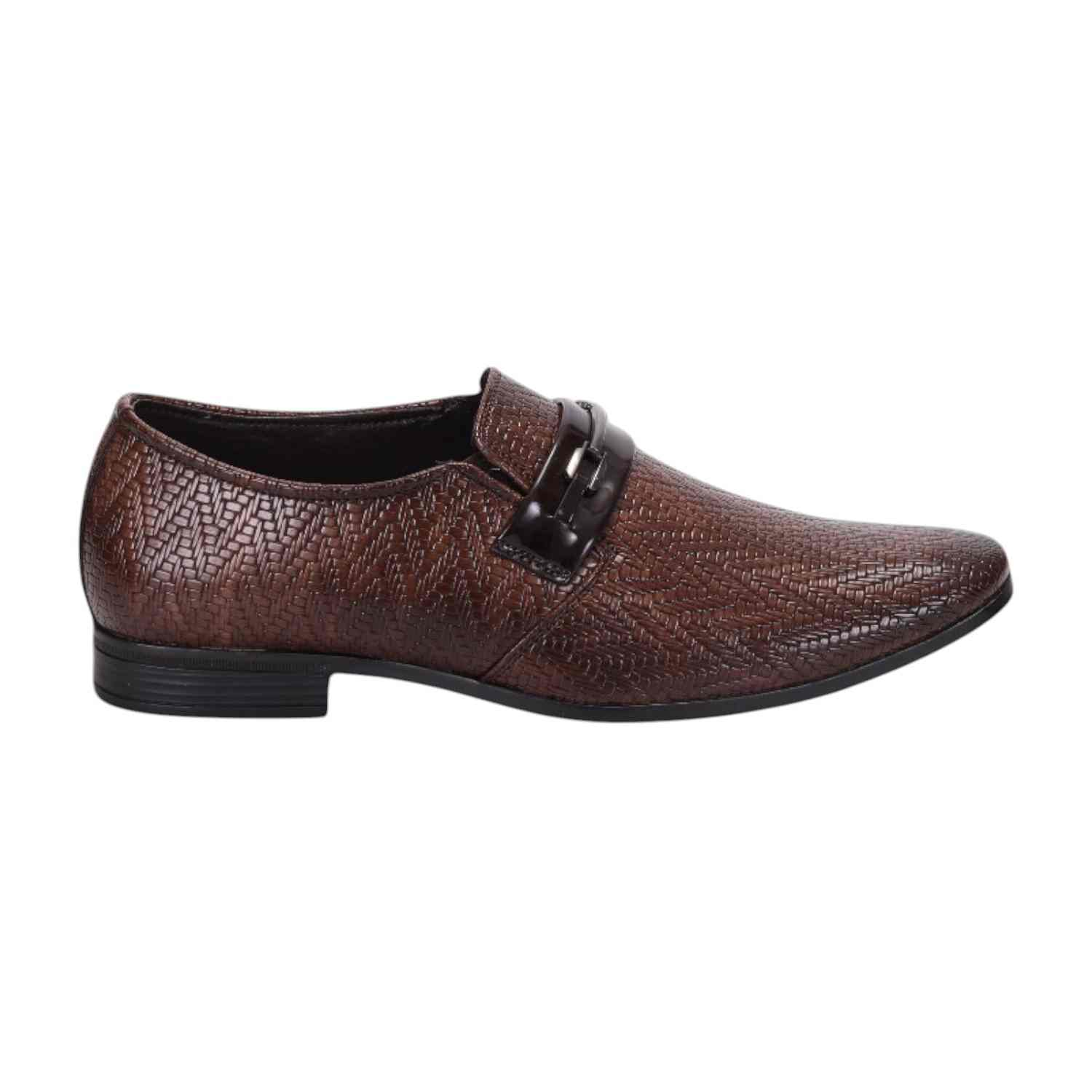 Men Brown Formal Shoes Slip On