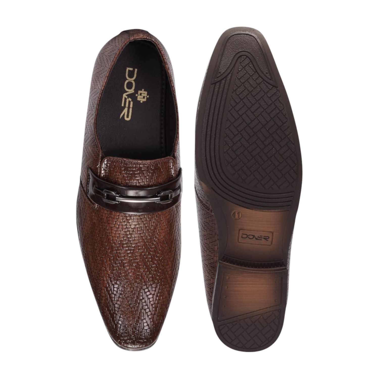 Men Brown Formal Shoes Slip On