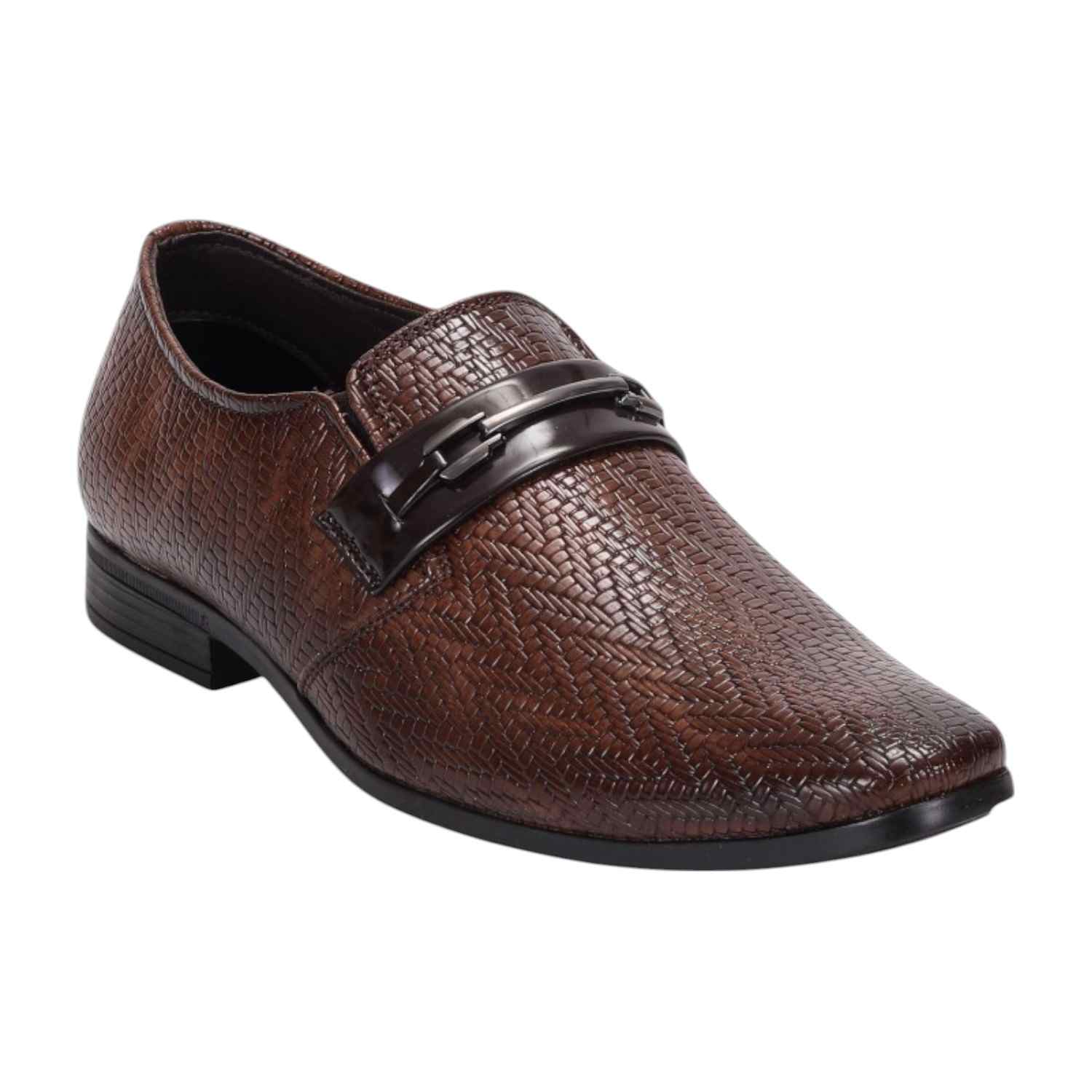 Men Brown Formal Shoes Slip On