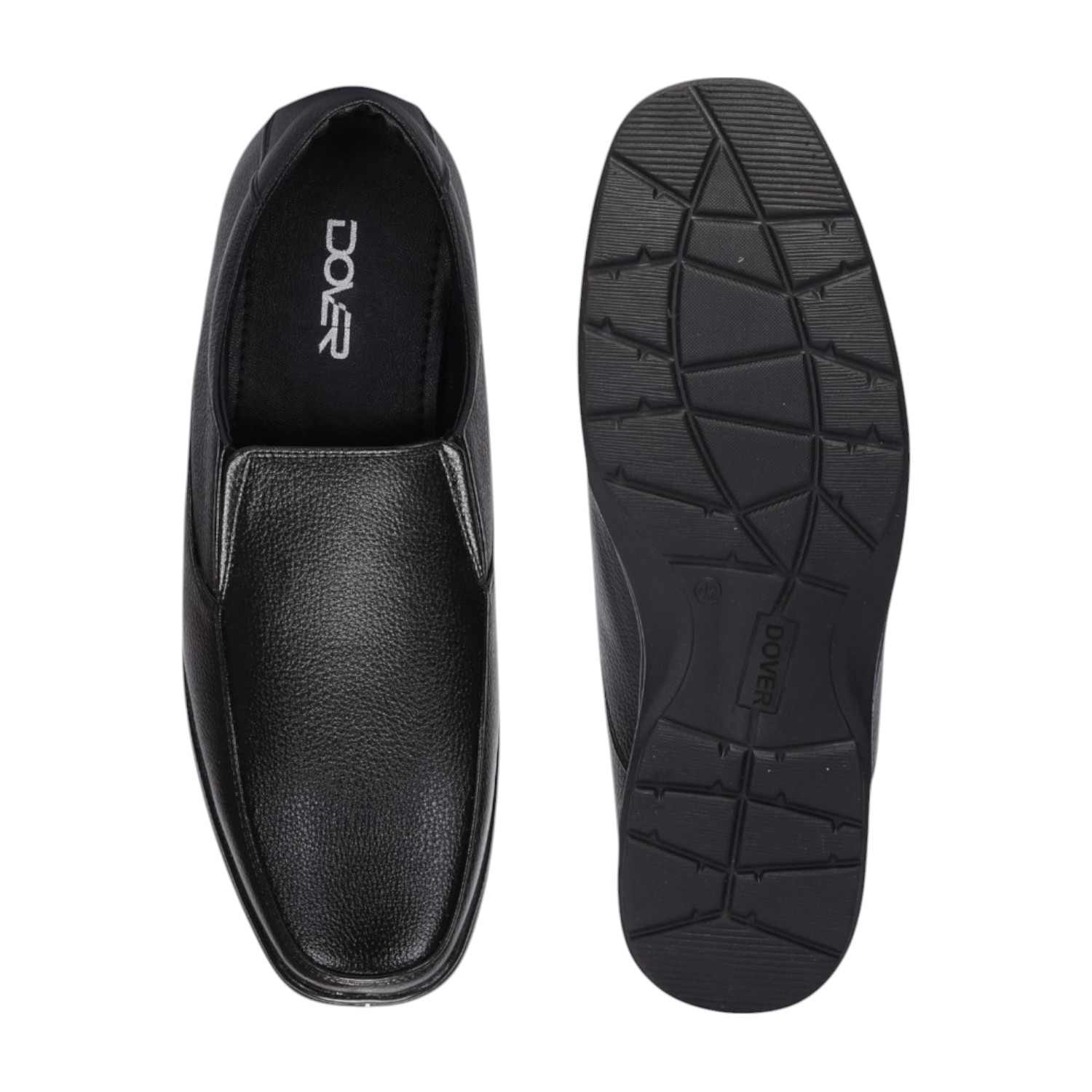 Men Black Formal Shoes Slip On