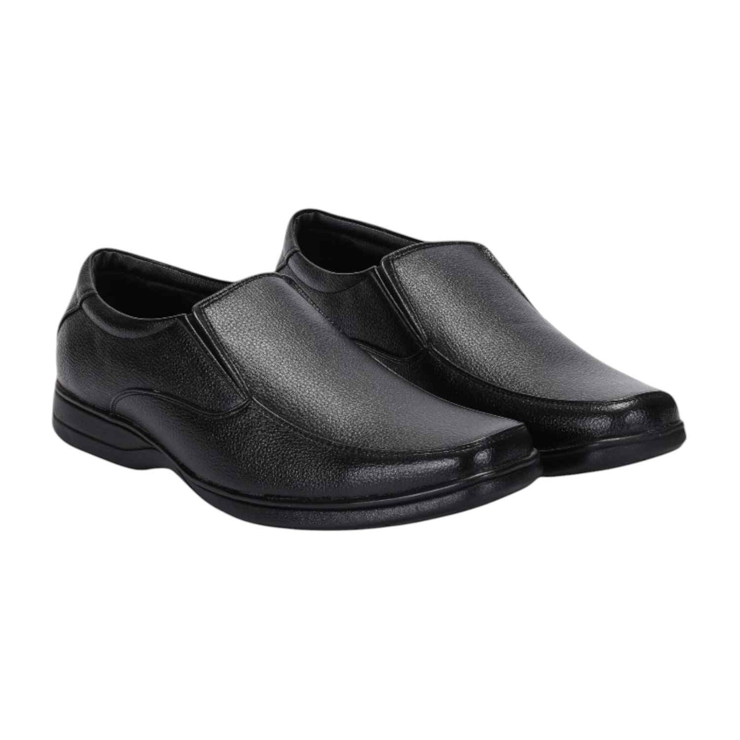 Men Black Formal Shoes Slip On