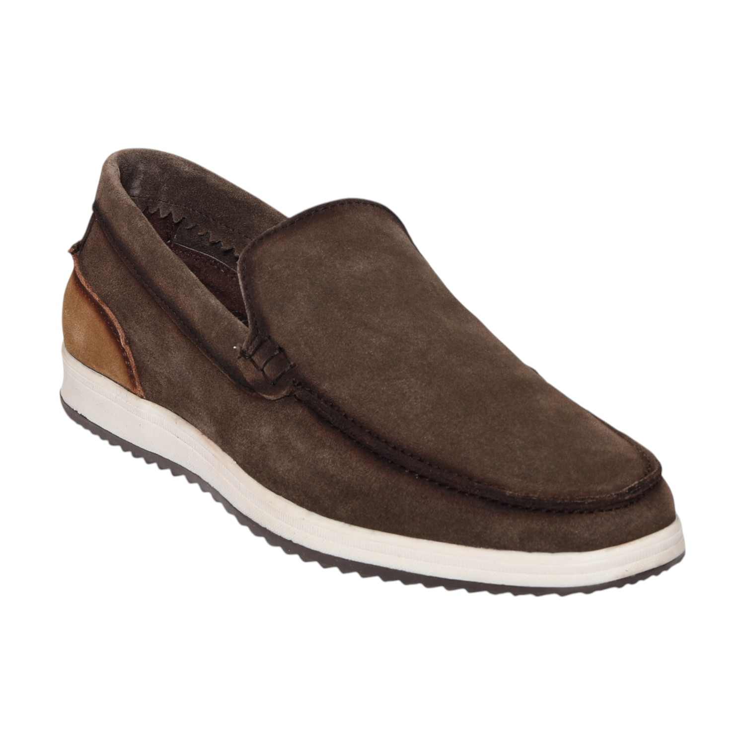 Men Brown Casual Shoes  Slip On