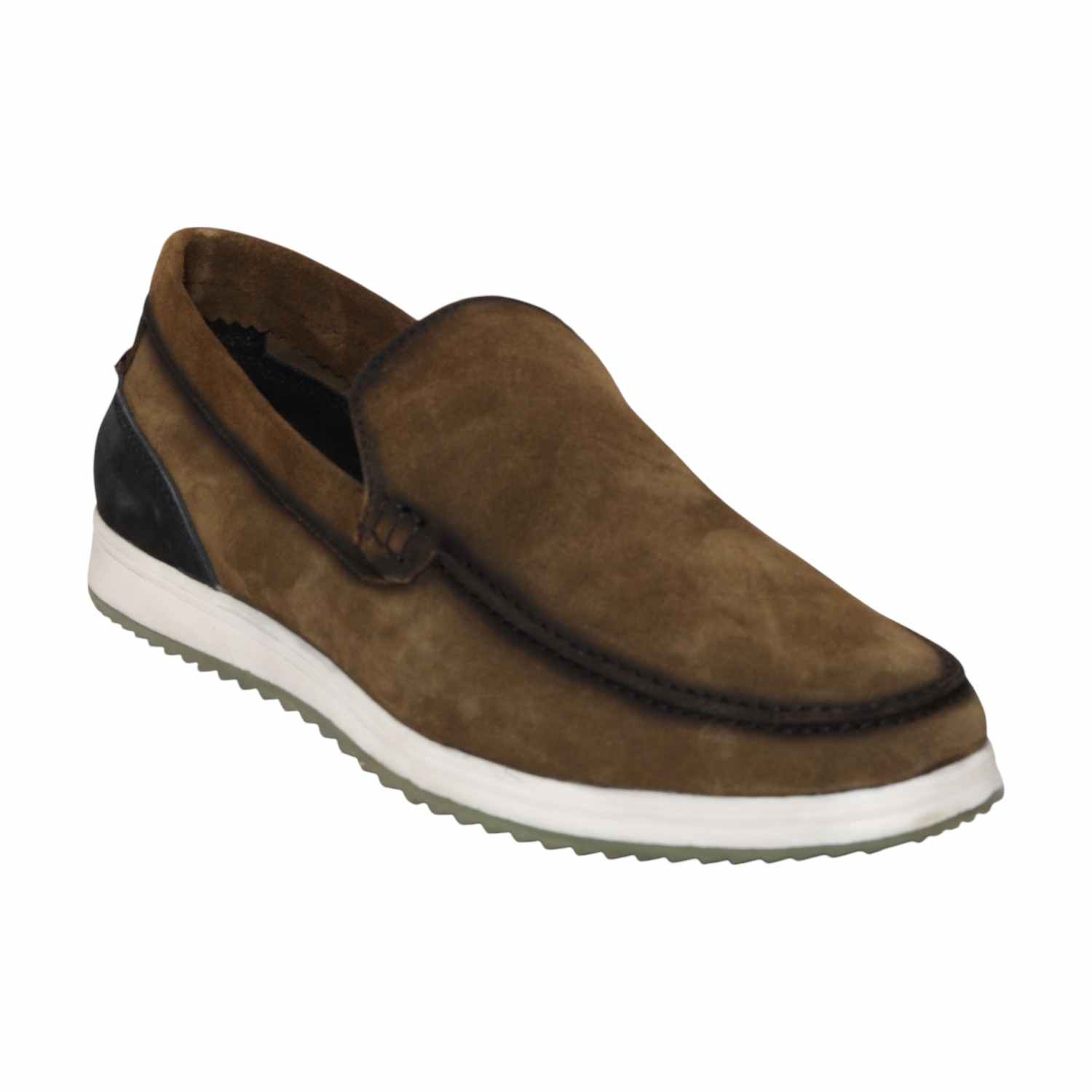 Men Olive Casual Shoes  Slip On