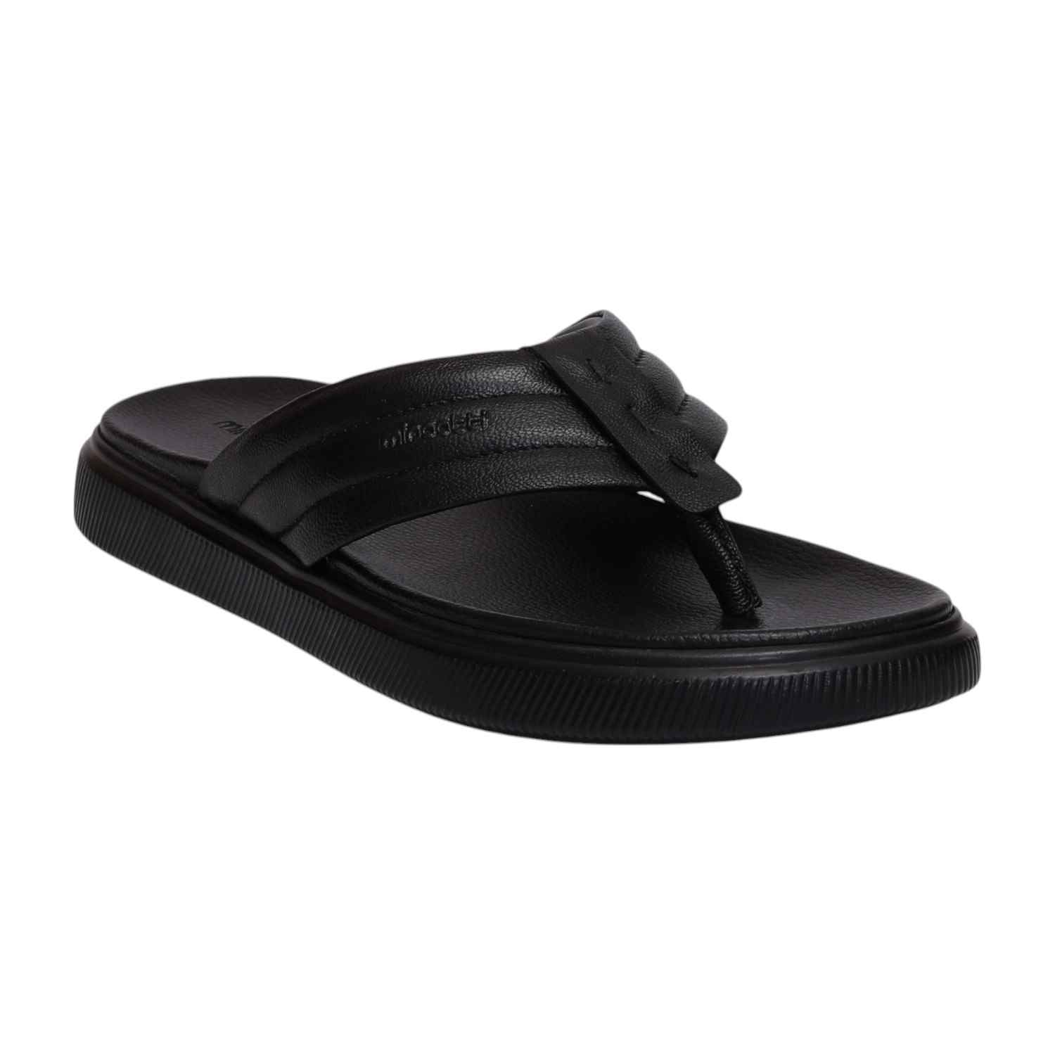 Men Black Thong Sandals – Sleek & Comfortable
