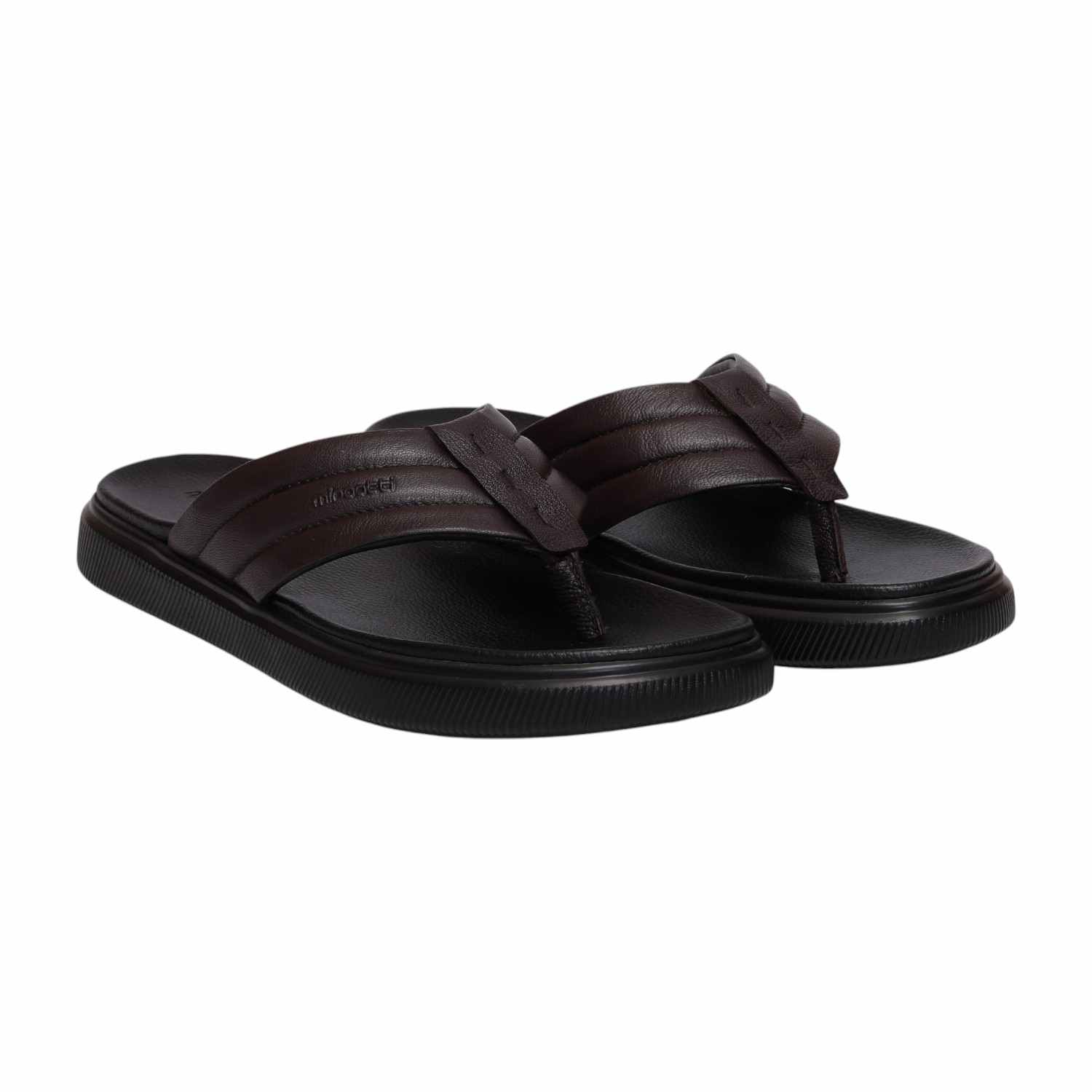 Men Brown Thong Sandals – Sleek & Comfortable