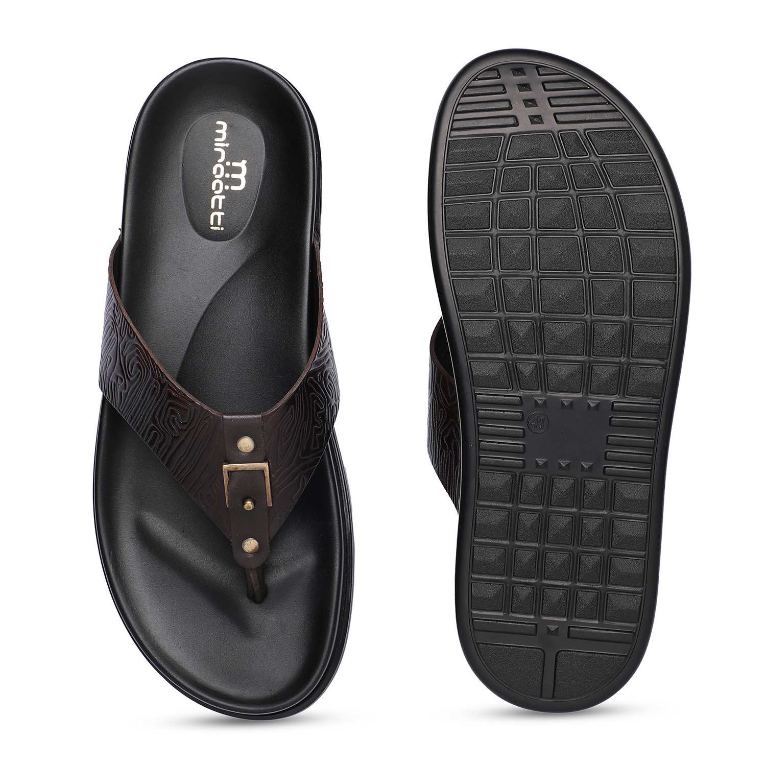 Brown Comfort Chappal for Men